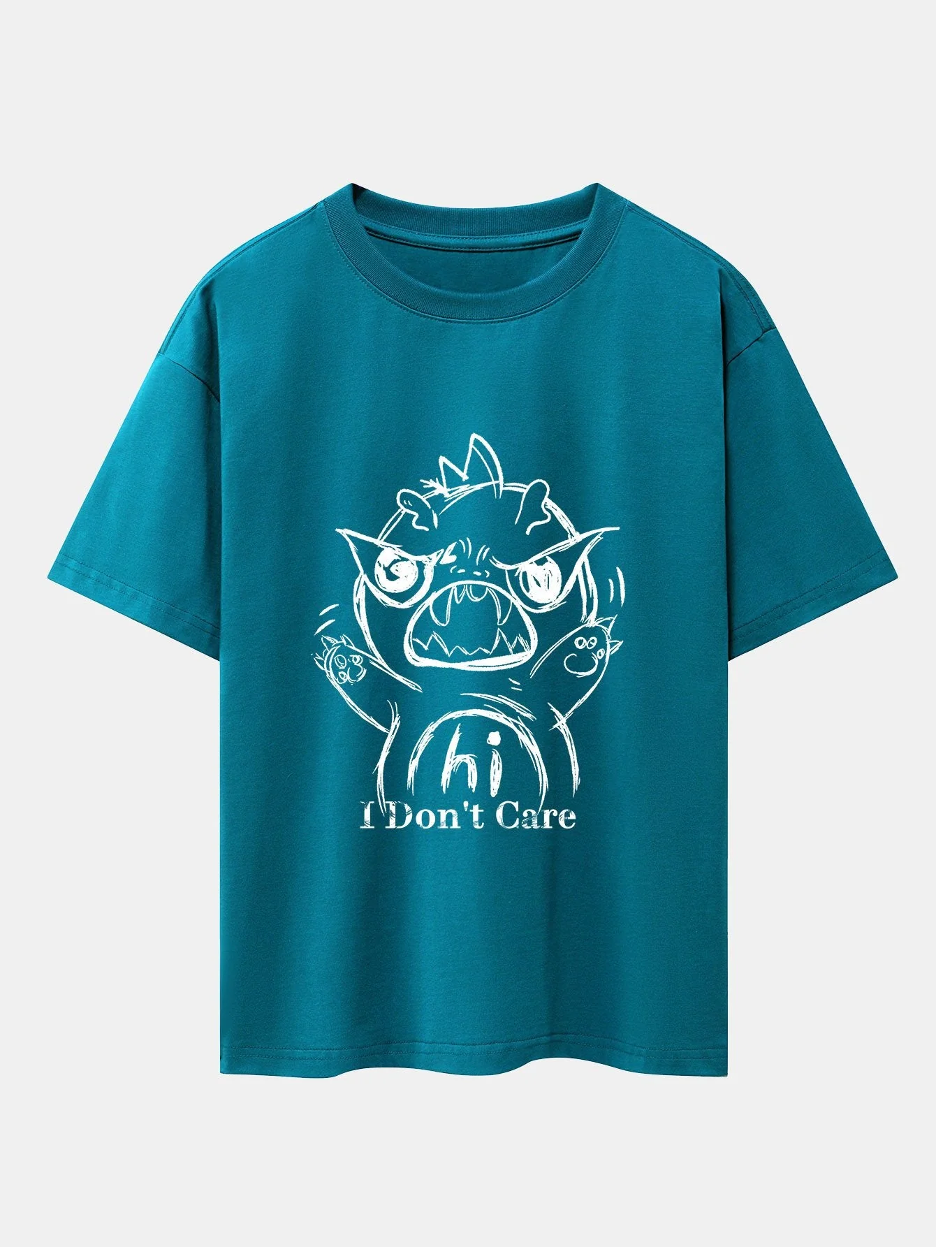 Ignacio® | Cartoon Dinosaur Print Drop Shoulder Oversize T-Shirt - Image 12