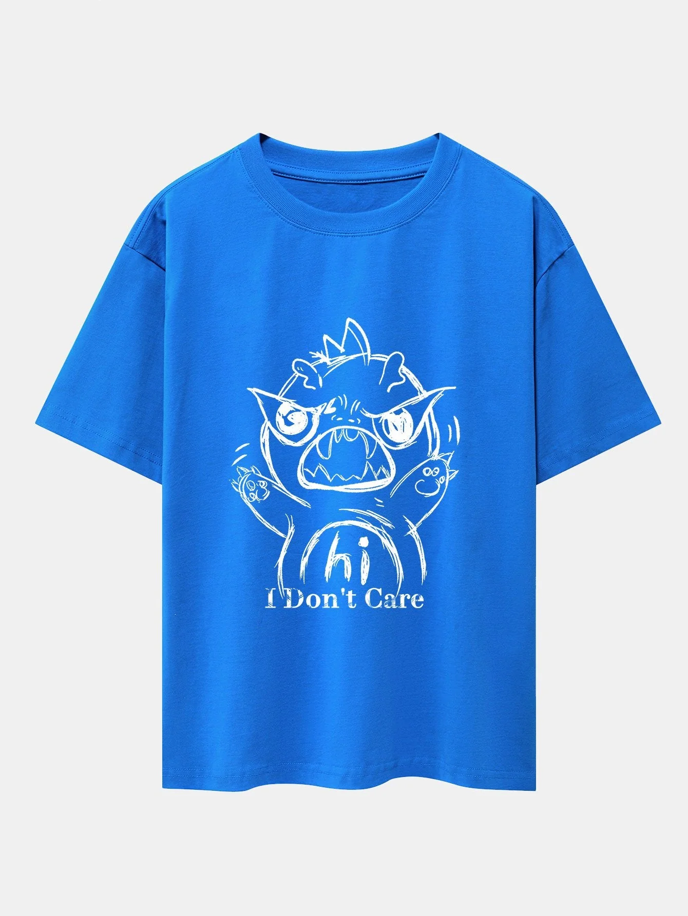 Ignacio® | Cartoon Dinosaur Print Drop Shoulder Oversize T-Shirt - Image 13
