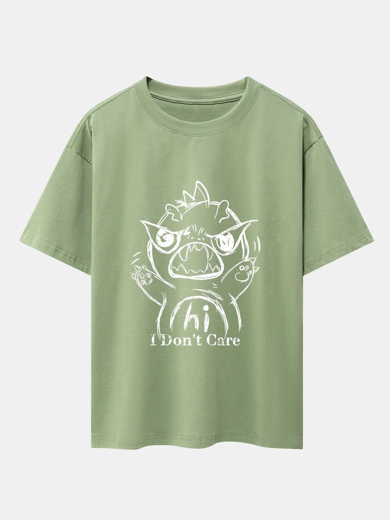 Ignacio® | Cartoon Dinosaur Print Drop Shoulder Oversize T-Shirt - Image 14