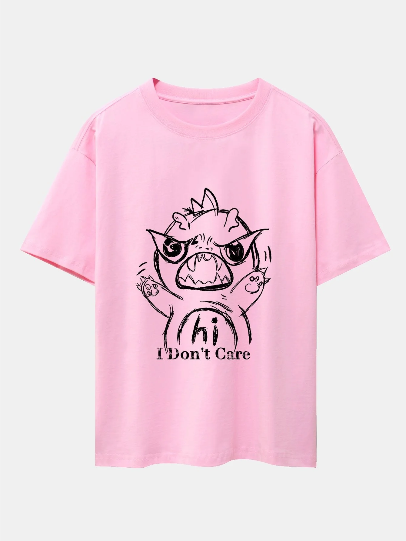Ignacio® | Cartoon Dinosaur Print Drop Shoulder Oversize T-Shirt - Image 5