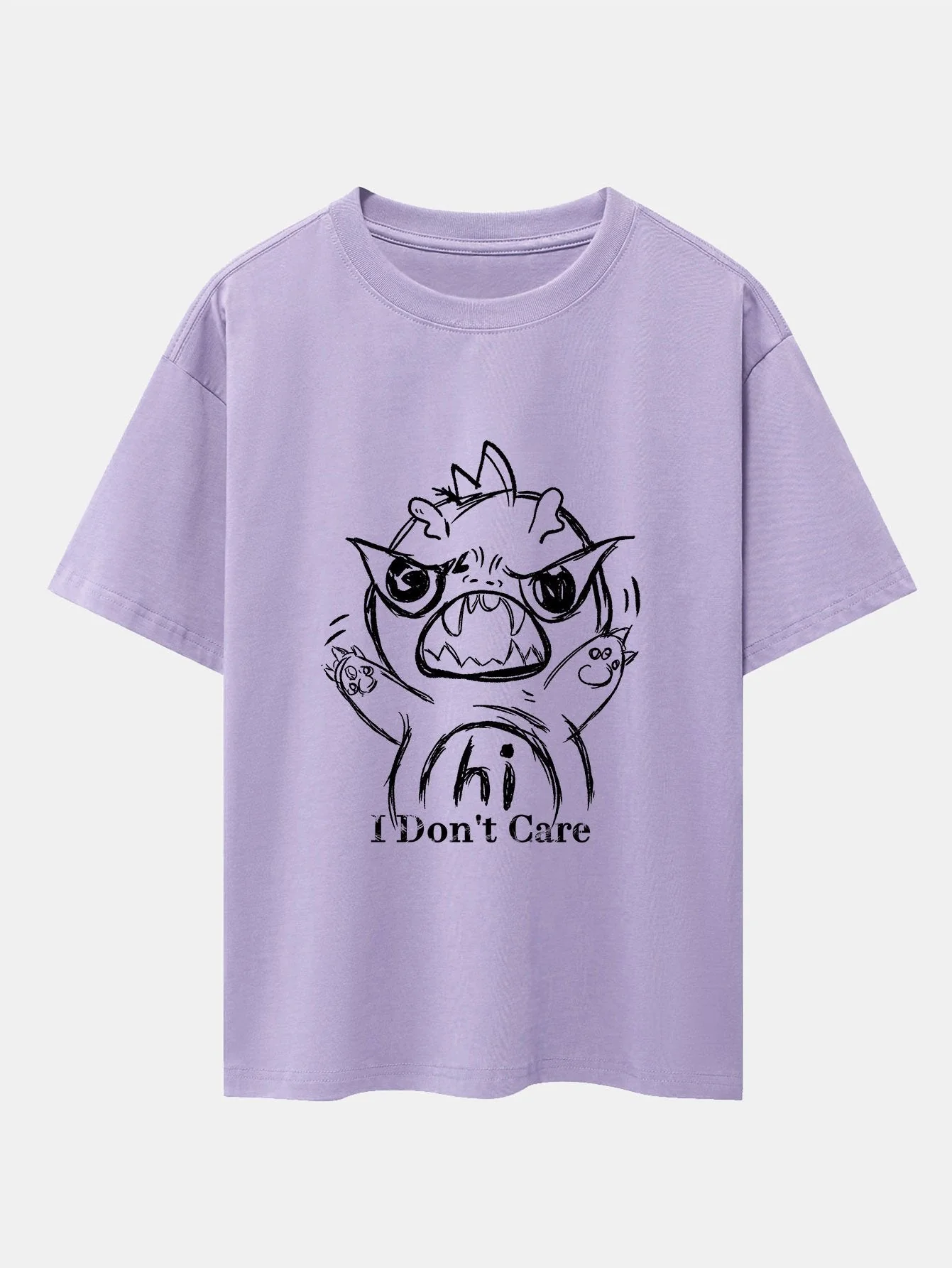 Ignacio® | Cartoon Dinosaur Print Drop Shoulder Oversize T-Shirt - Image 8