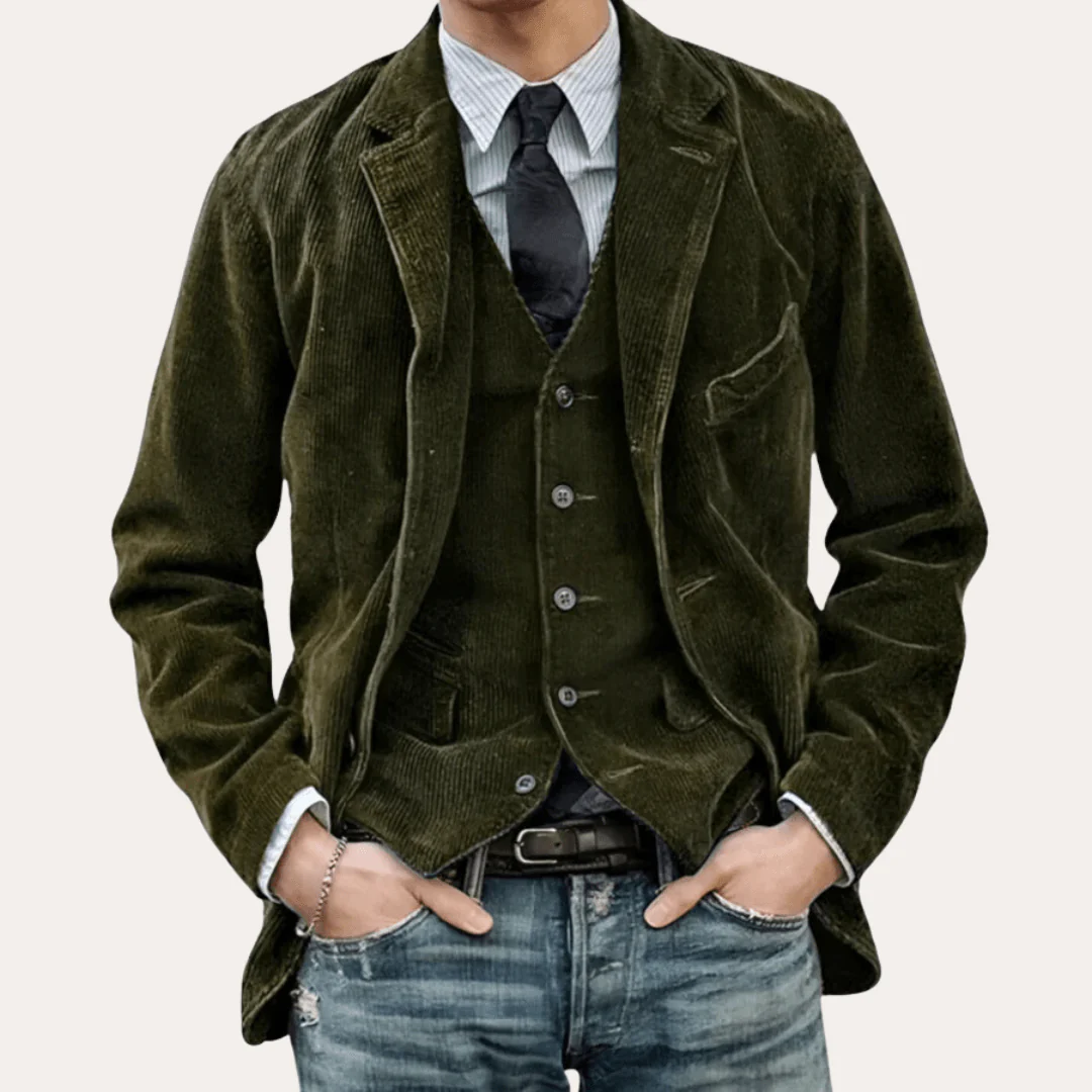 Ignacio® | Men's Casual Blazer with Corduroy Texture - Image 2