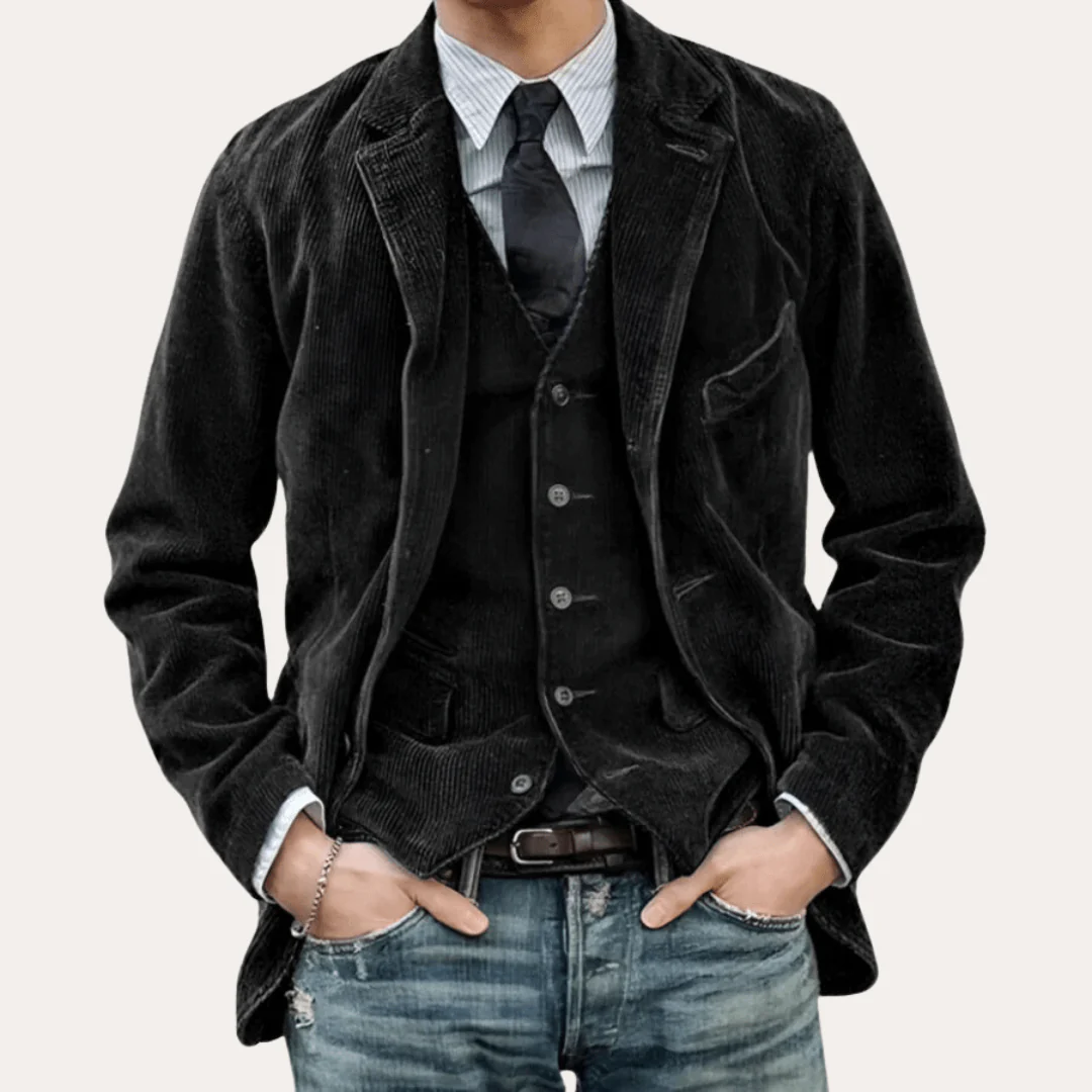 Ignacio® | Men's Casual Blazer with Corduroy Texture - Image 3