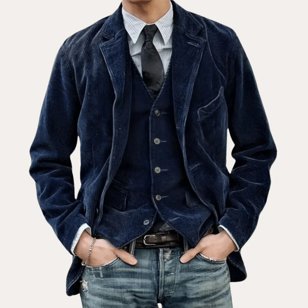Ignacio® | Men's Casual Blazer with Corduroy Texture - Image 4