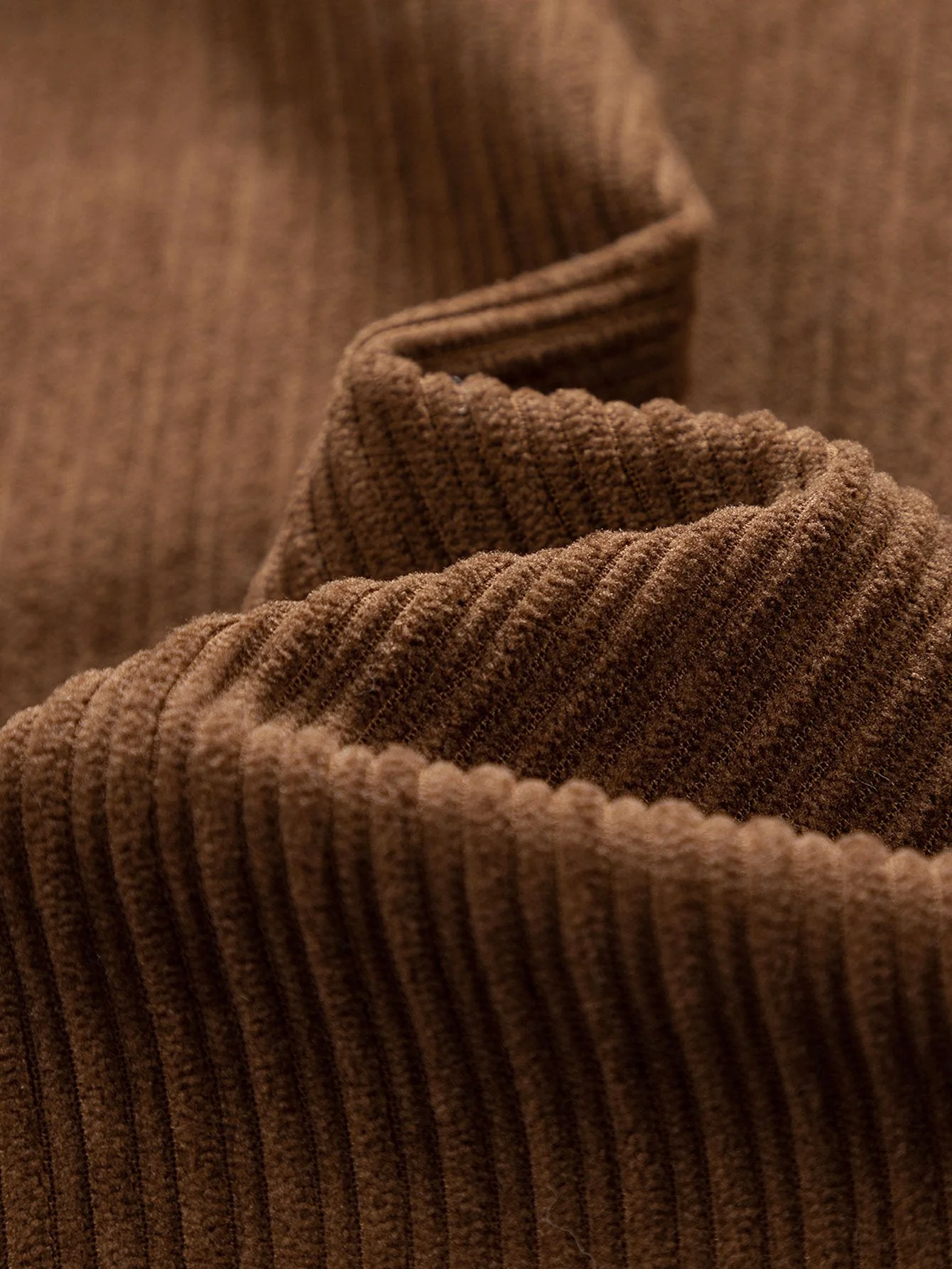 Ignacio | Funnel Neck Zipped Corduroy Jacket - Image 3