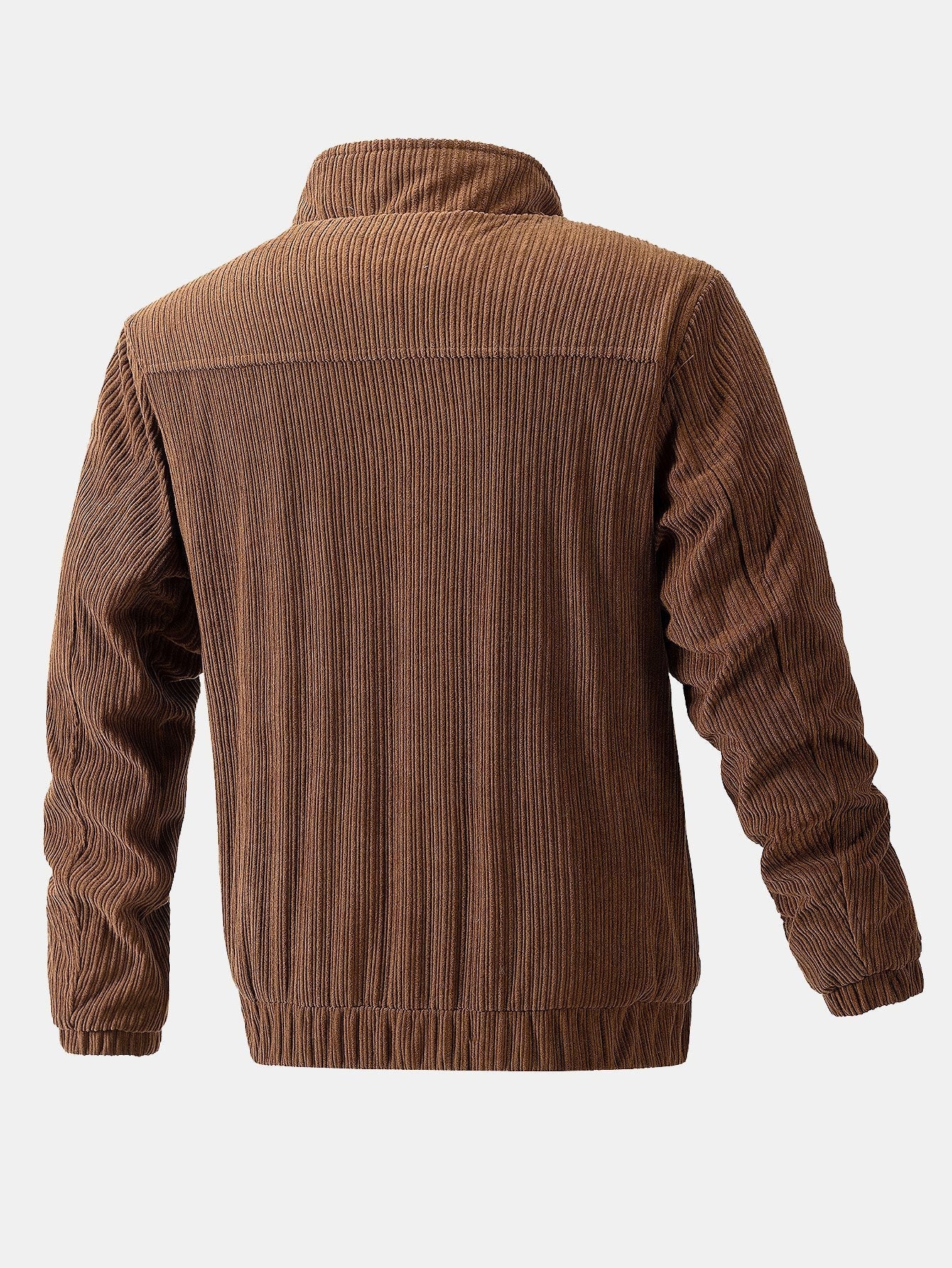 Ignacio | Funnel Neck Zipped Corduroy Jacket - Image 7