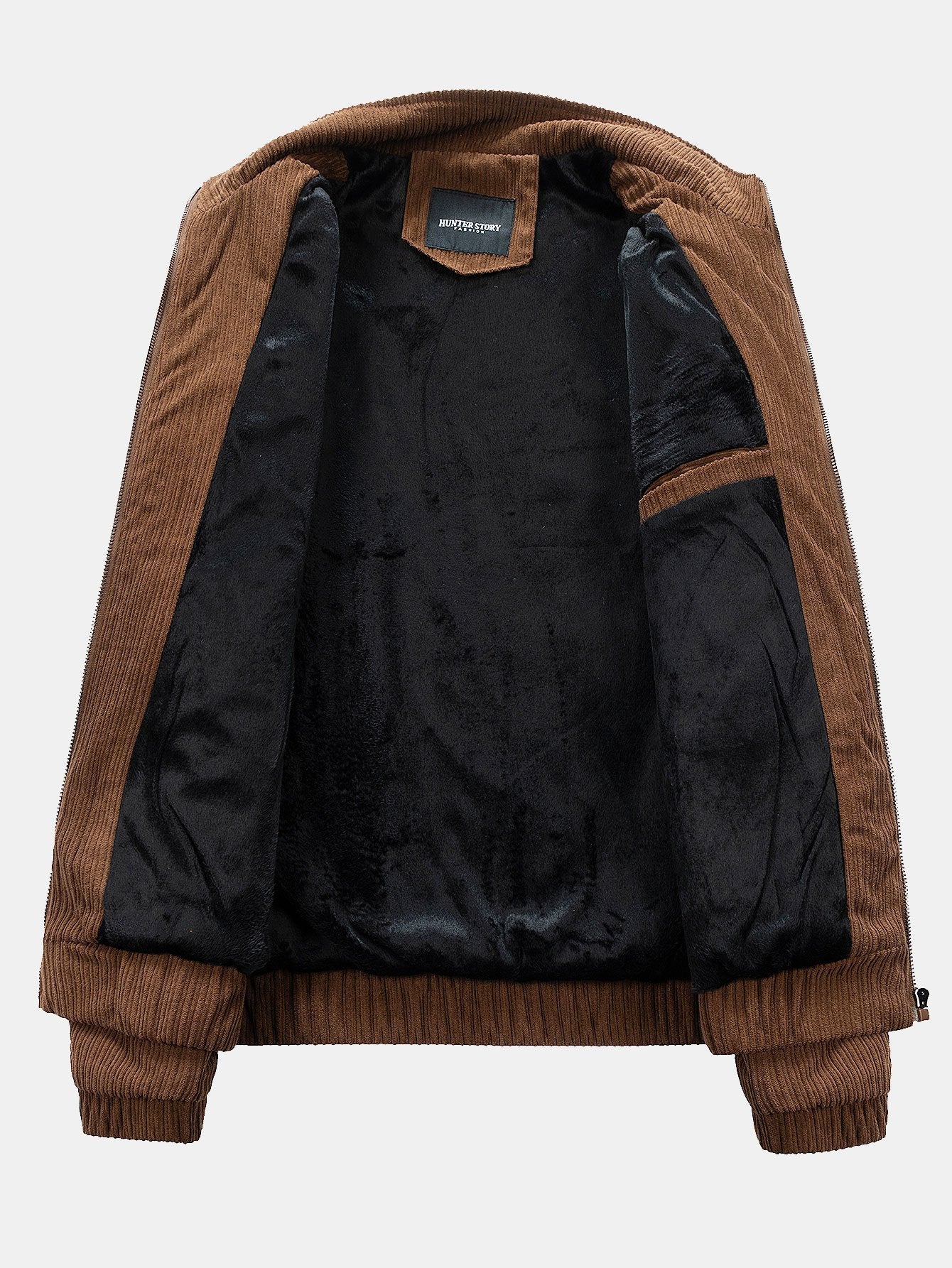 Ignacio | Funnel Neck Zipped Corduroy Jacket - Image 8