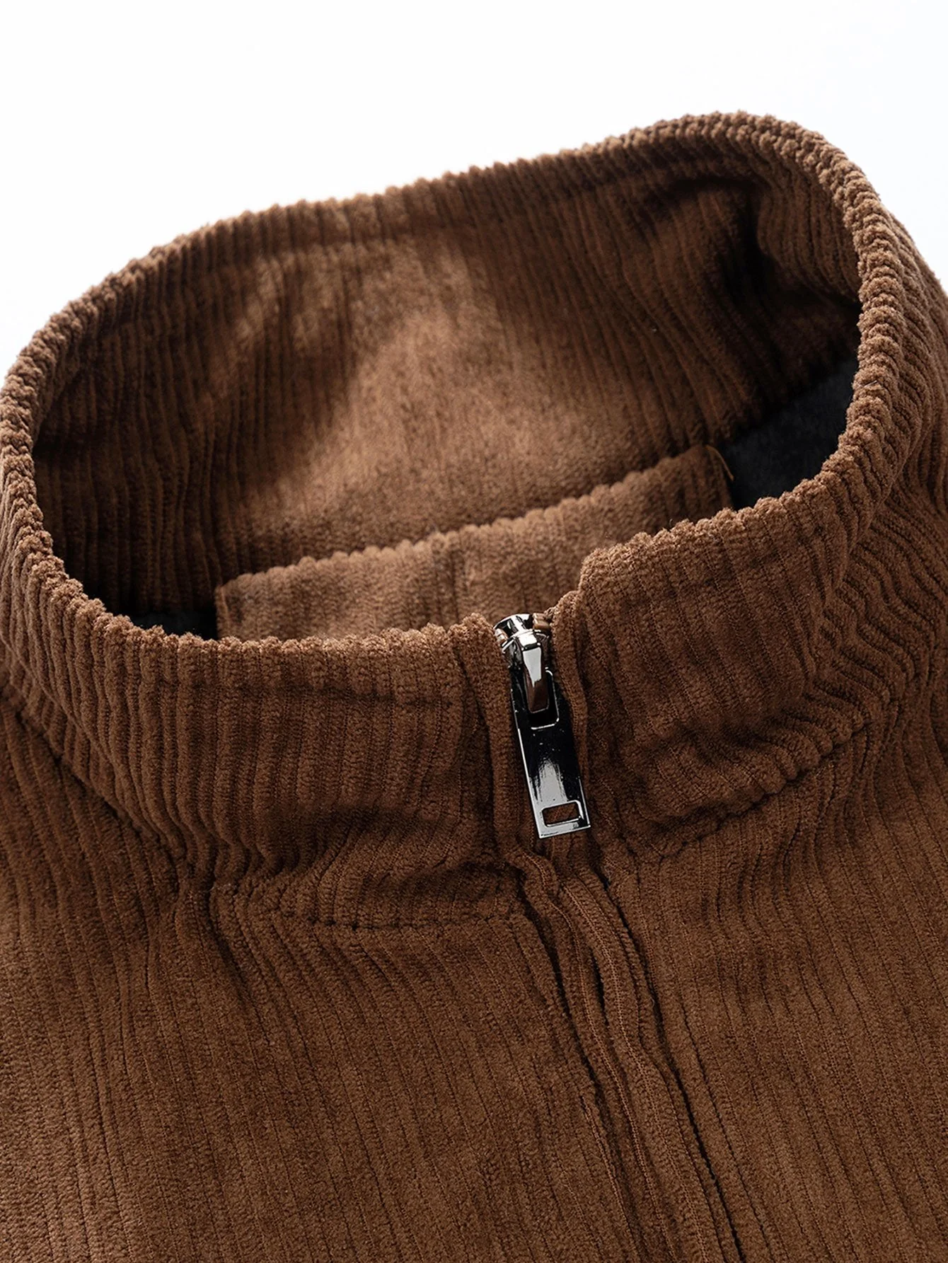 Ignacio | Funnel Neck Zipped Corduroy Jacket - Image 9