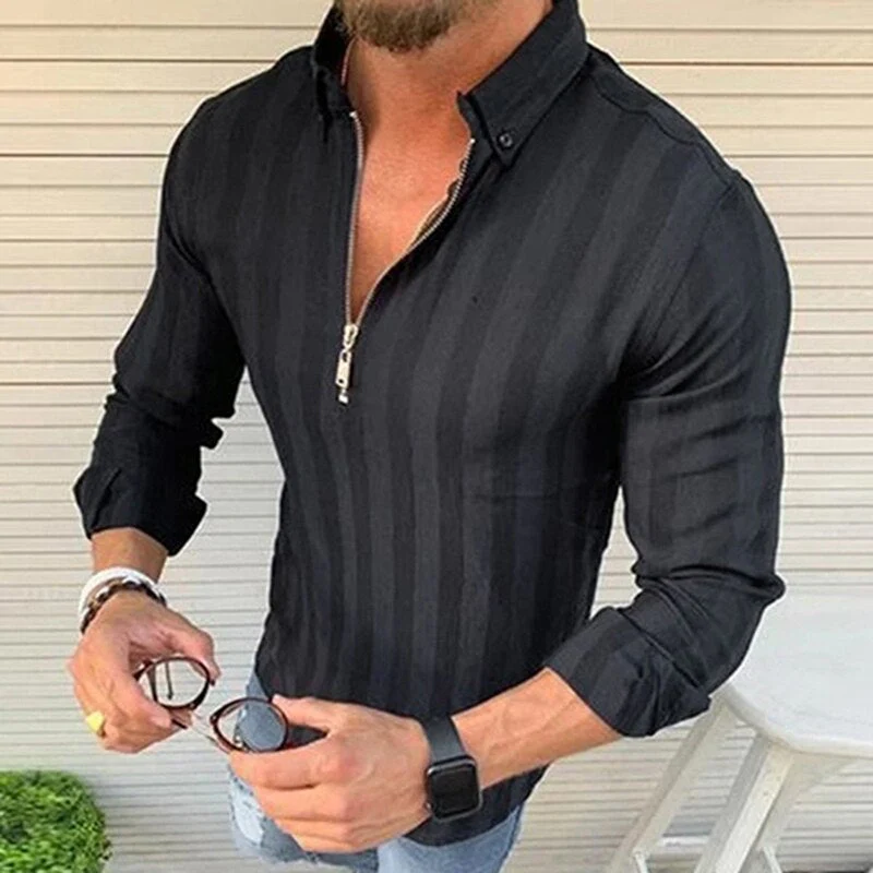 Ike® | Beautiful Shirts With Collar And Zip - Image 2