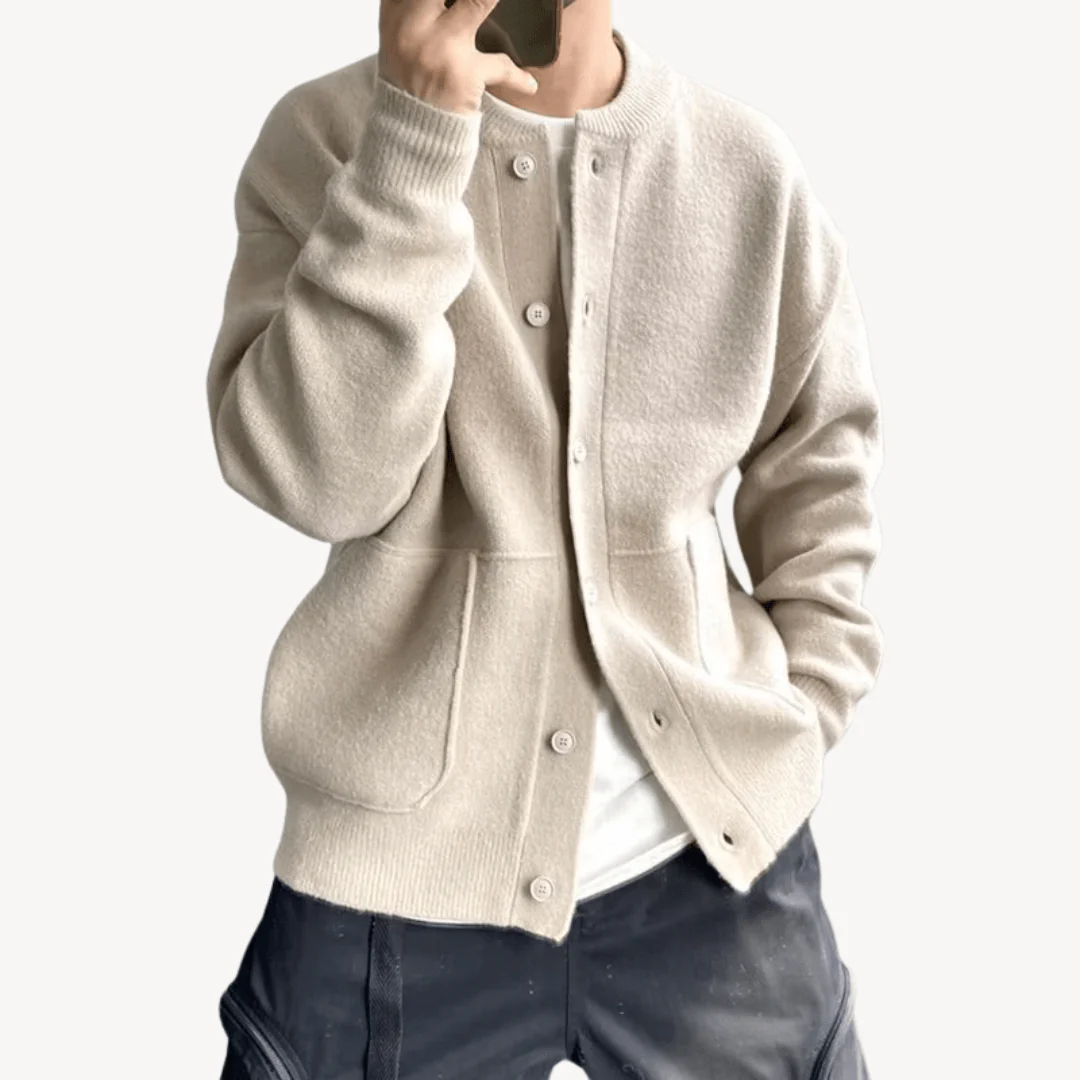 Iker® | Men’s Cardigan with Button Front - Image 4