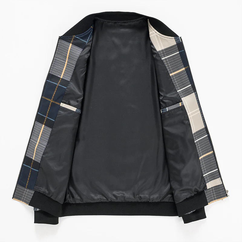 Iker® | Plaid Bomber Jacket - Image 5