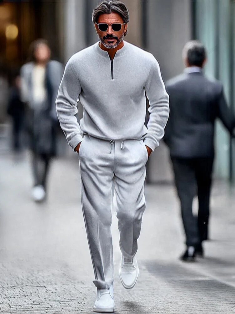 Iker® | Quarter Zip Tracksuit Set - Image 4