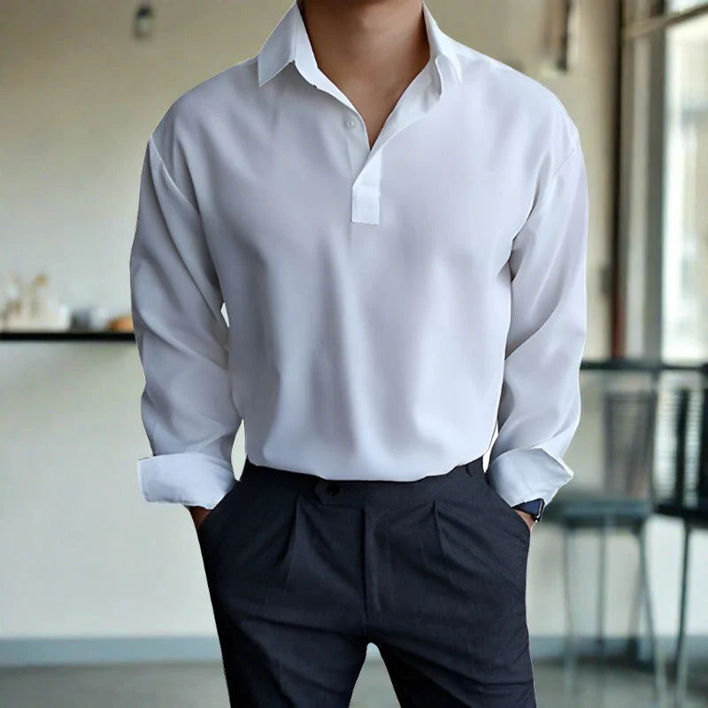 Ilario® | Beautiful Long Sleeve Polo Shirts - Image 2