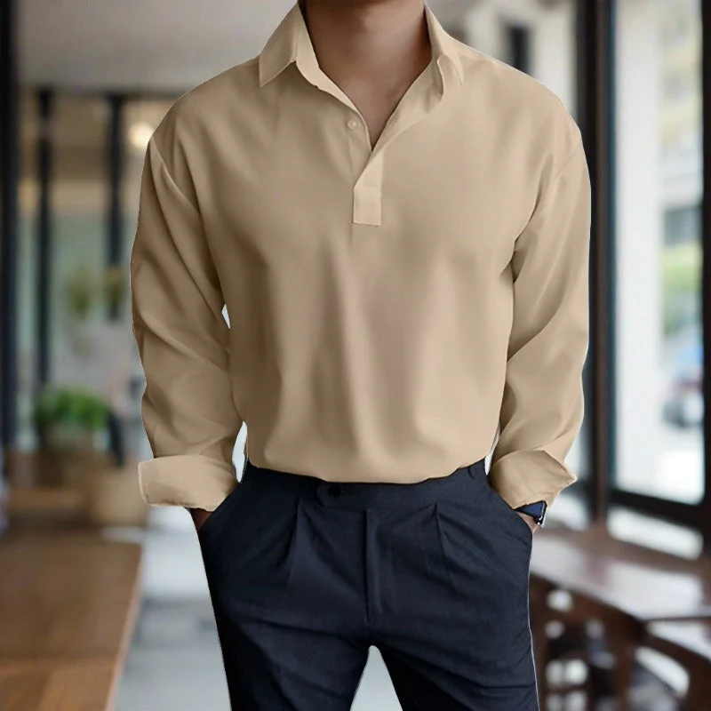 Ilario® | Beautiful Long Sleeve Polo Shirts - Image 5