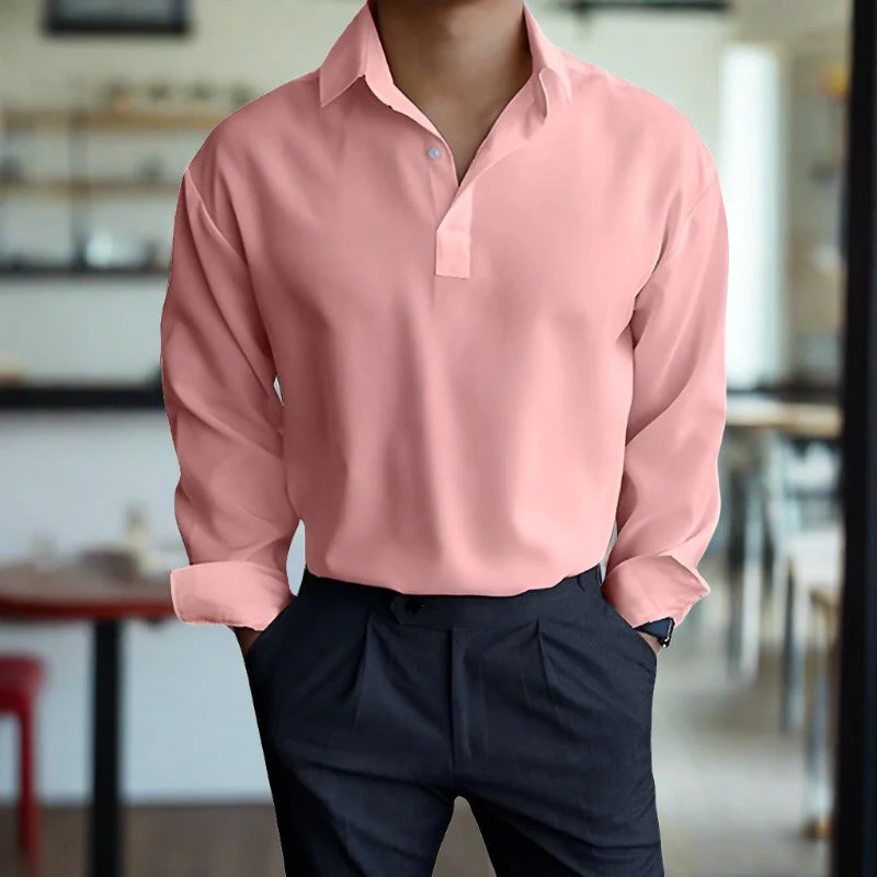 Ilario® | Beautiful Long Sleeve Polo Shirts - Image 6
