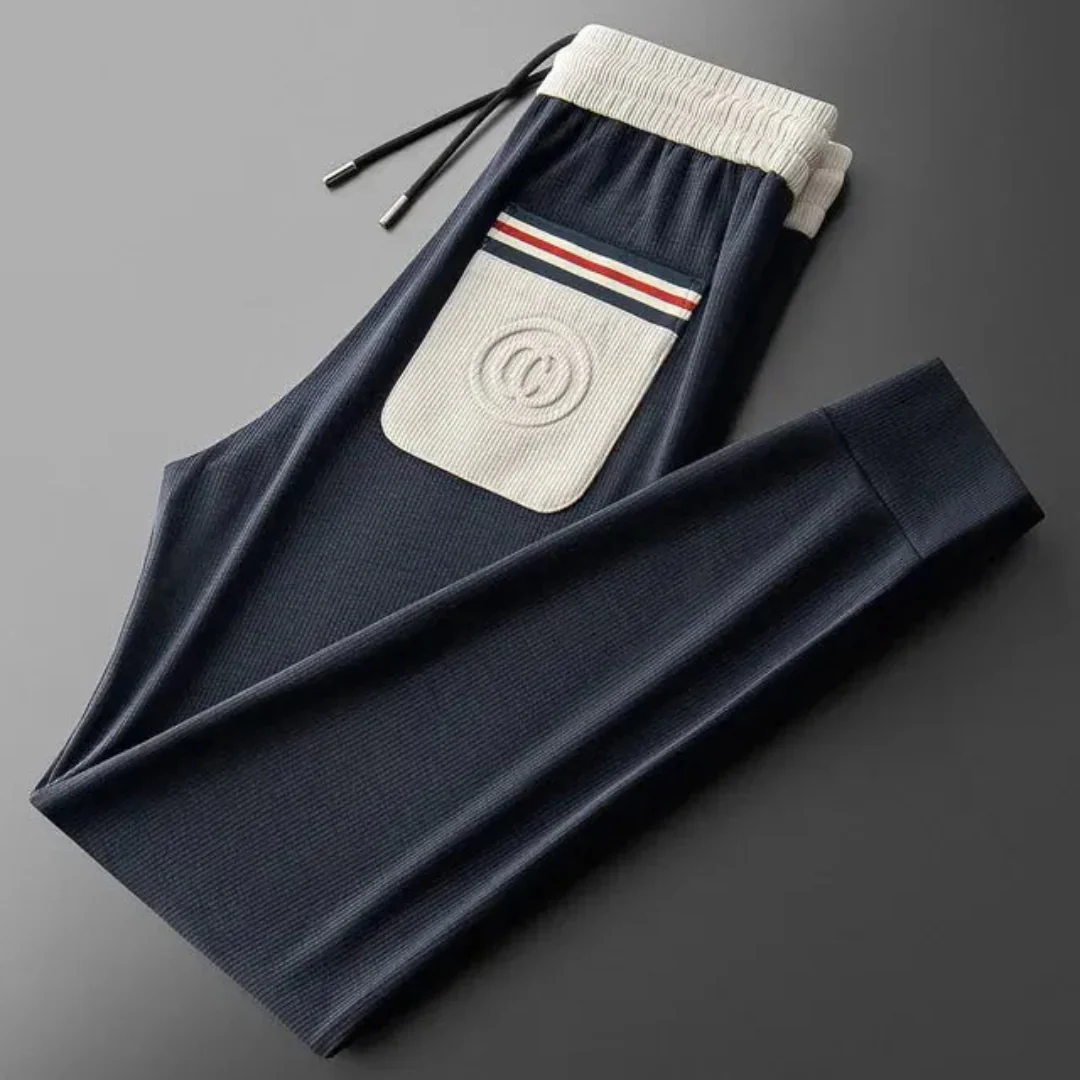 Ildefonso | Arthur Contrast Pocket Ribbed Joggers - Image 4
