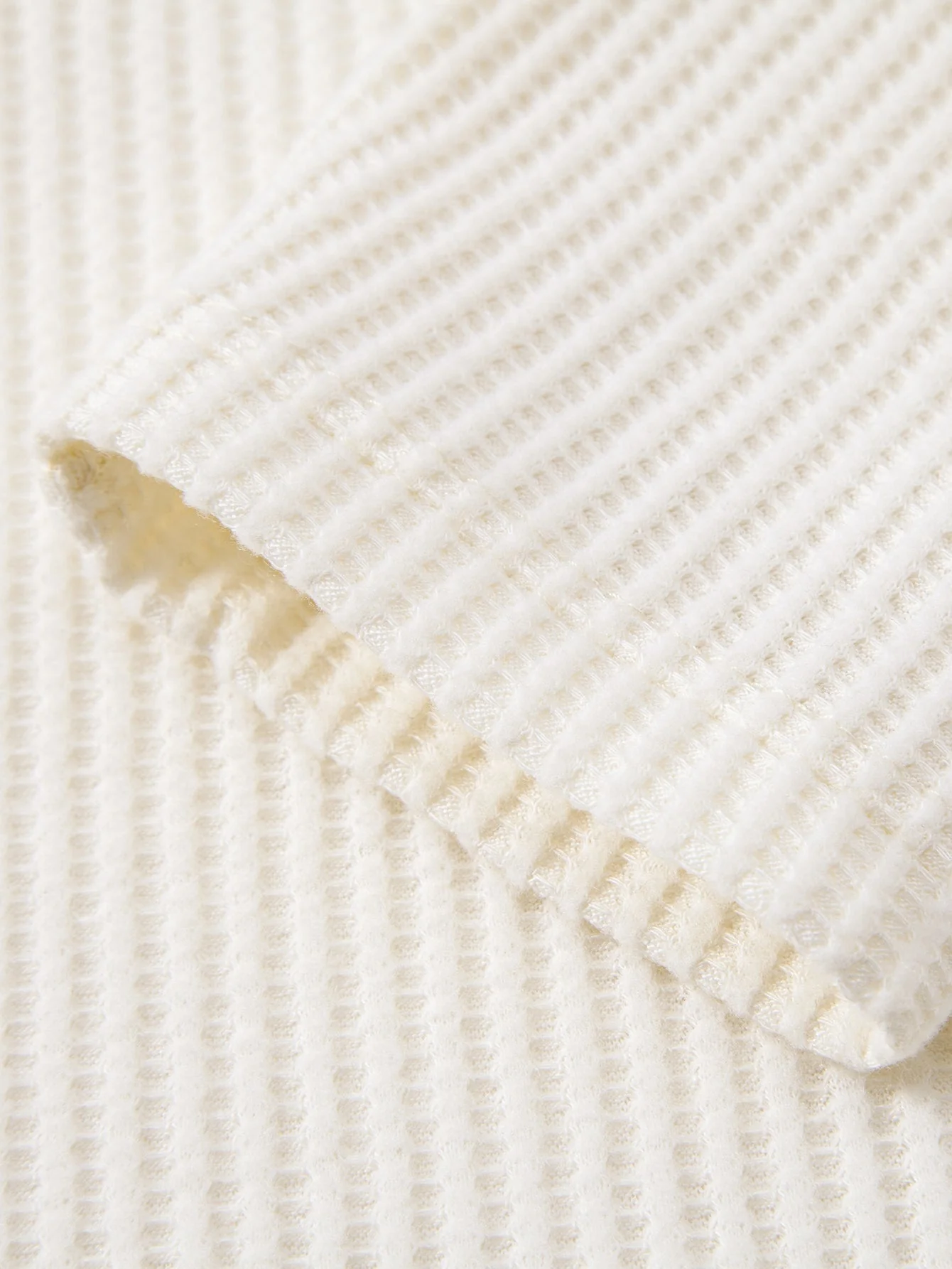 Imran® | Long Sleeve Waffle Mock Neck T-Shirt & Drawstring Knitted Waffle Pants - Image 11