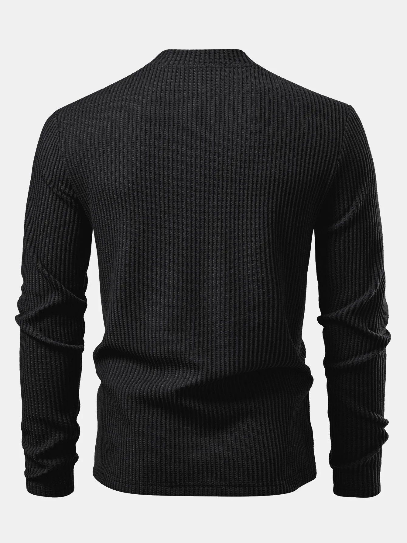 Imran® | Long Sleeve Waffle Mock Neck T-Shirt & Drawstring Knitted Waffle Pants - Image 19