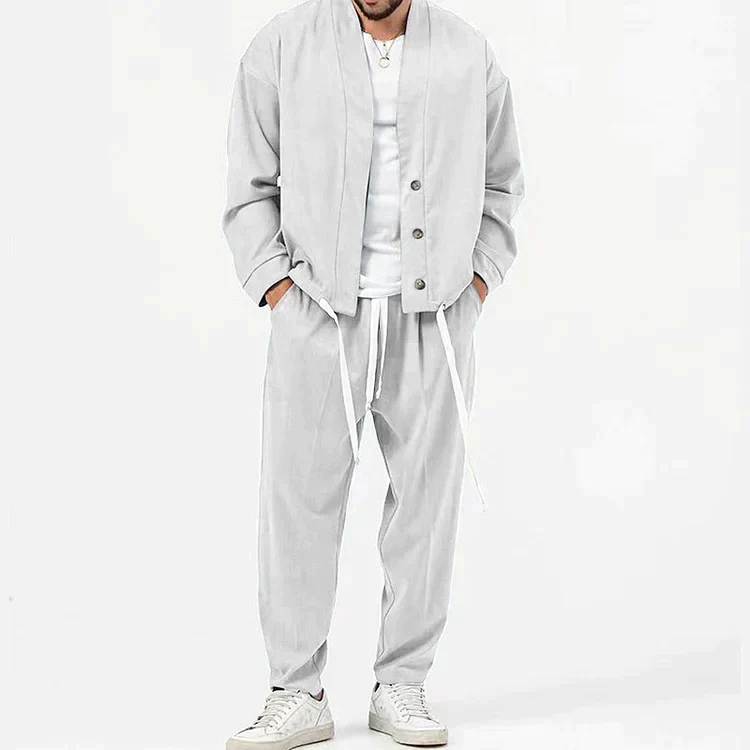 Indigo® | 2 Piece Set Of Button Down Blazer And Drawstring Trousers - Image 2