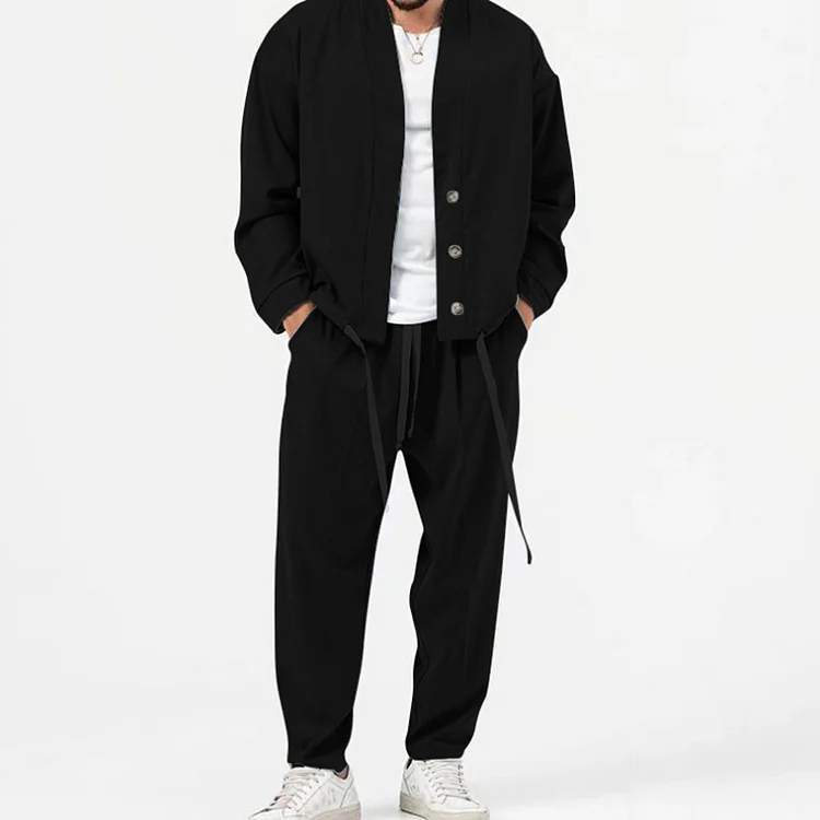 Indigo® | 2 Piece Set Of Button Down Blazer And Drawstring Trousers - Image 5