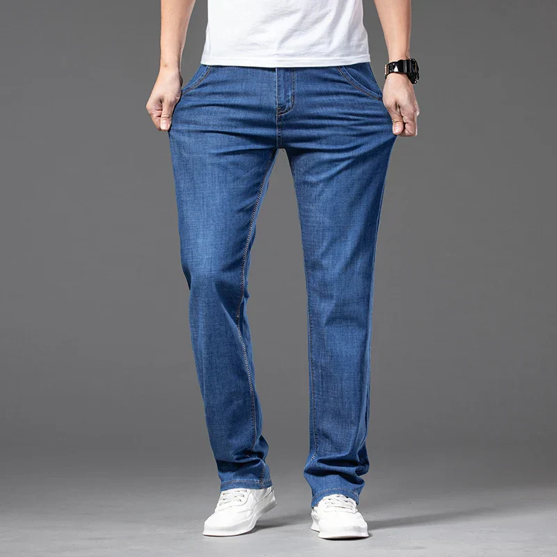 Indigo | Casual Straight Denim Jeans - Image 3