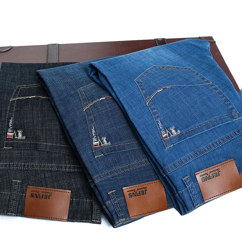 Indigo | Casual Straight Denim Jeans - Image 7