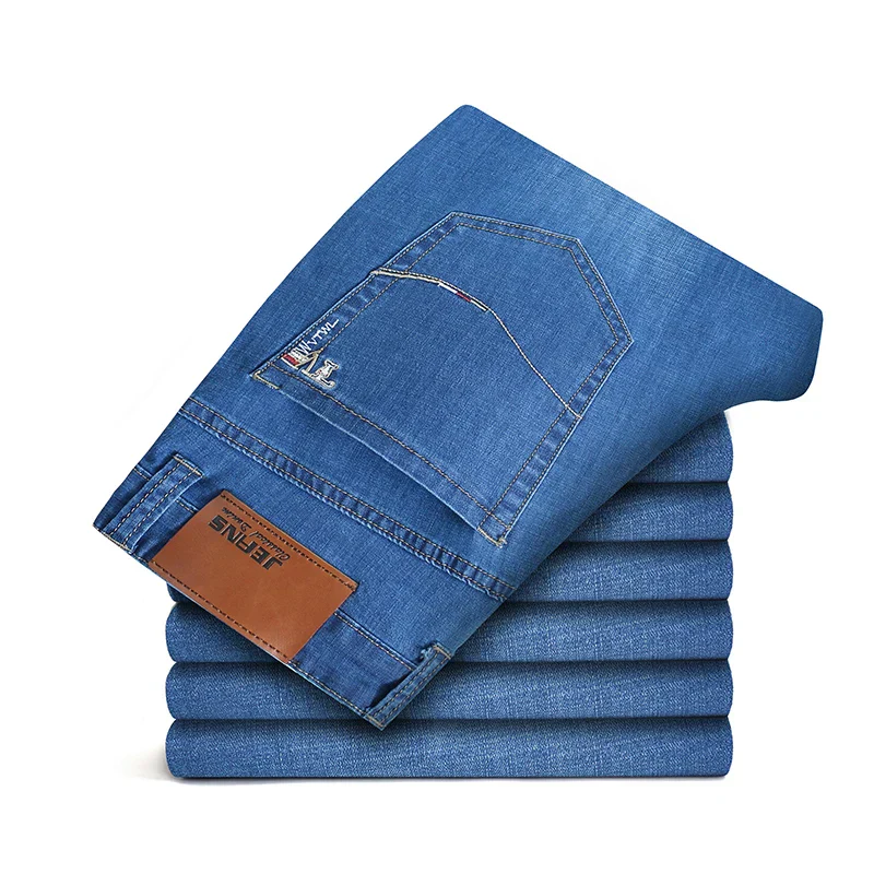 Indigo | Casual Straight Denim Jeans - Image 9