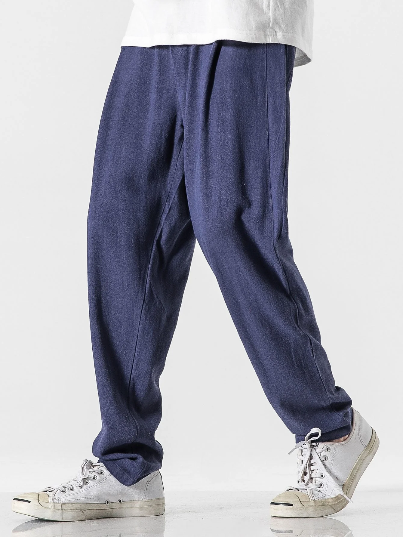 Innes® | Relax Fit Harem Pants In Linen And Cotton Blend - Image 7