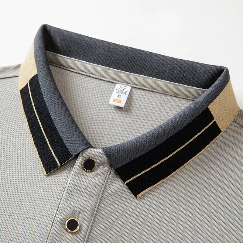 Innis | Polo shirt with contrasting finishes - Image 7