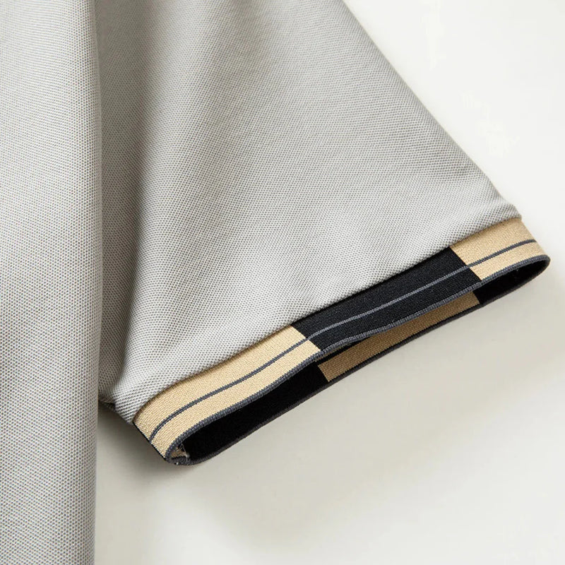 Innis | Polo shirt with contrasting finishes - Image 8