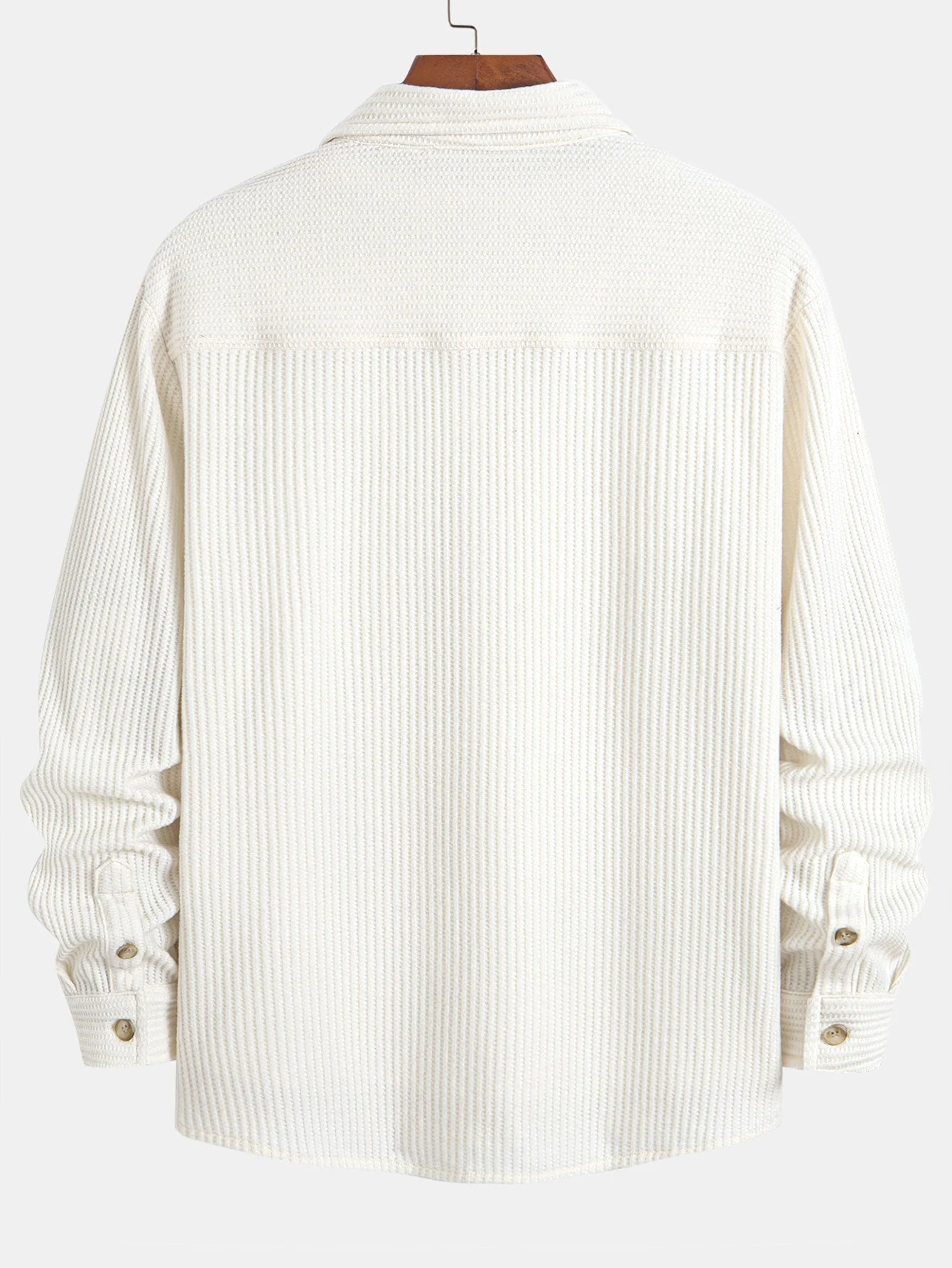 Inocencio® | Long Sleeved Waffle Button Up Shirt & Drawstring Knitted Waffle Pants - Image 16