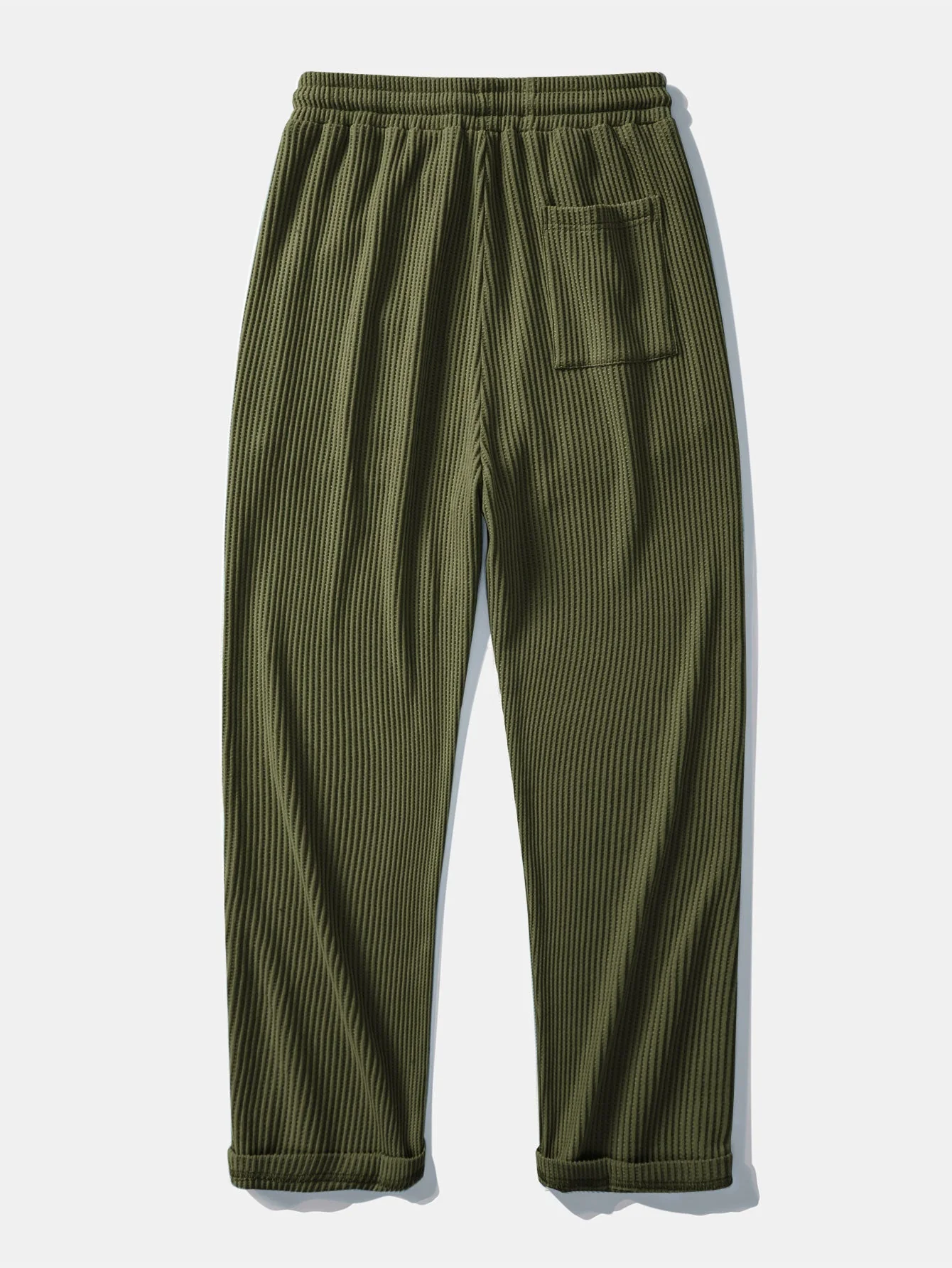 Inocencio® | Long Sleeved Waffle Button Up Shirt & Drawstring Knitted Waffle Pants - Image 3