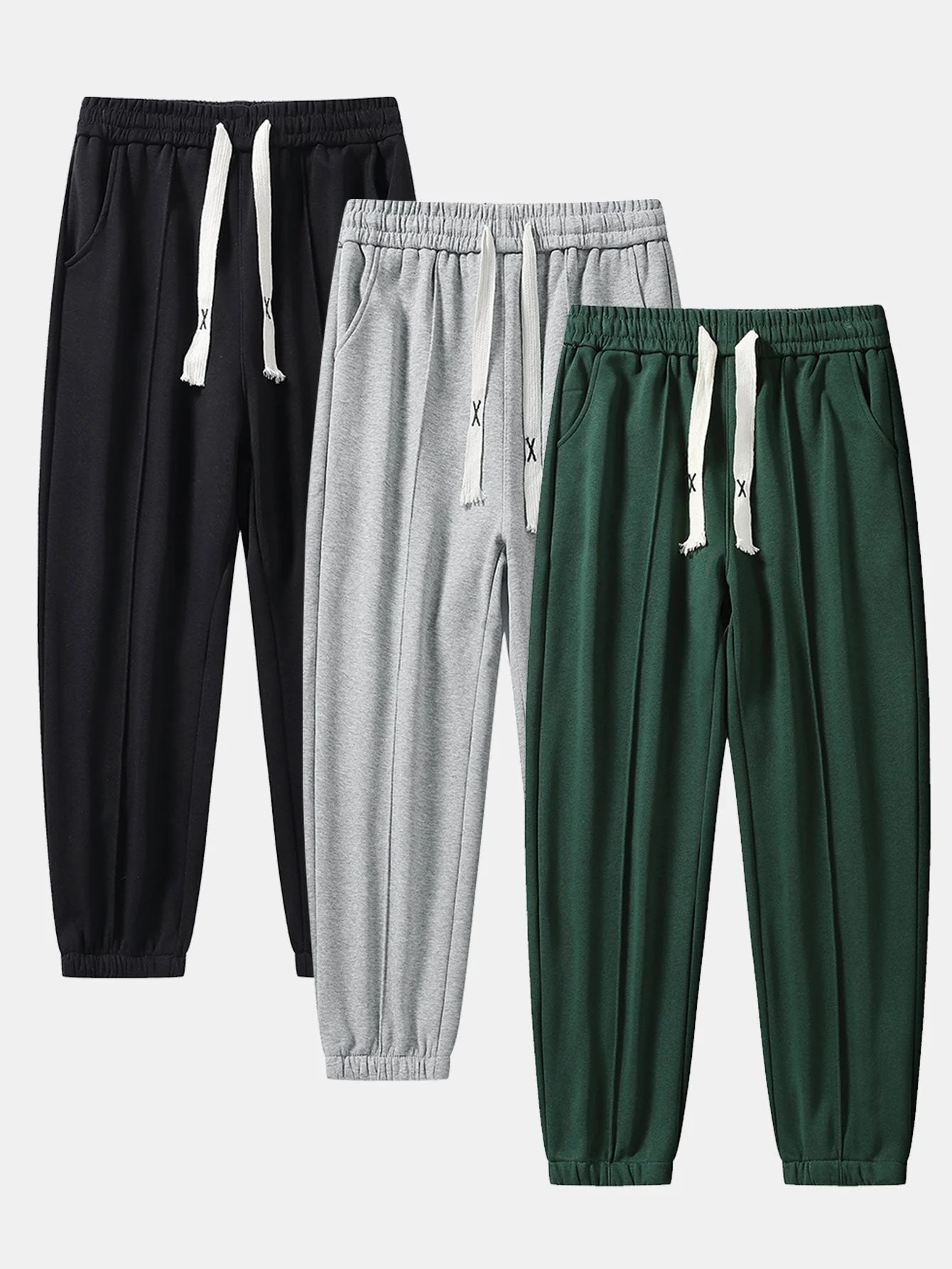 Isaac® | 3 Pieces Jogger Pants With Pintuck - Image 2