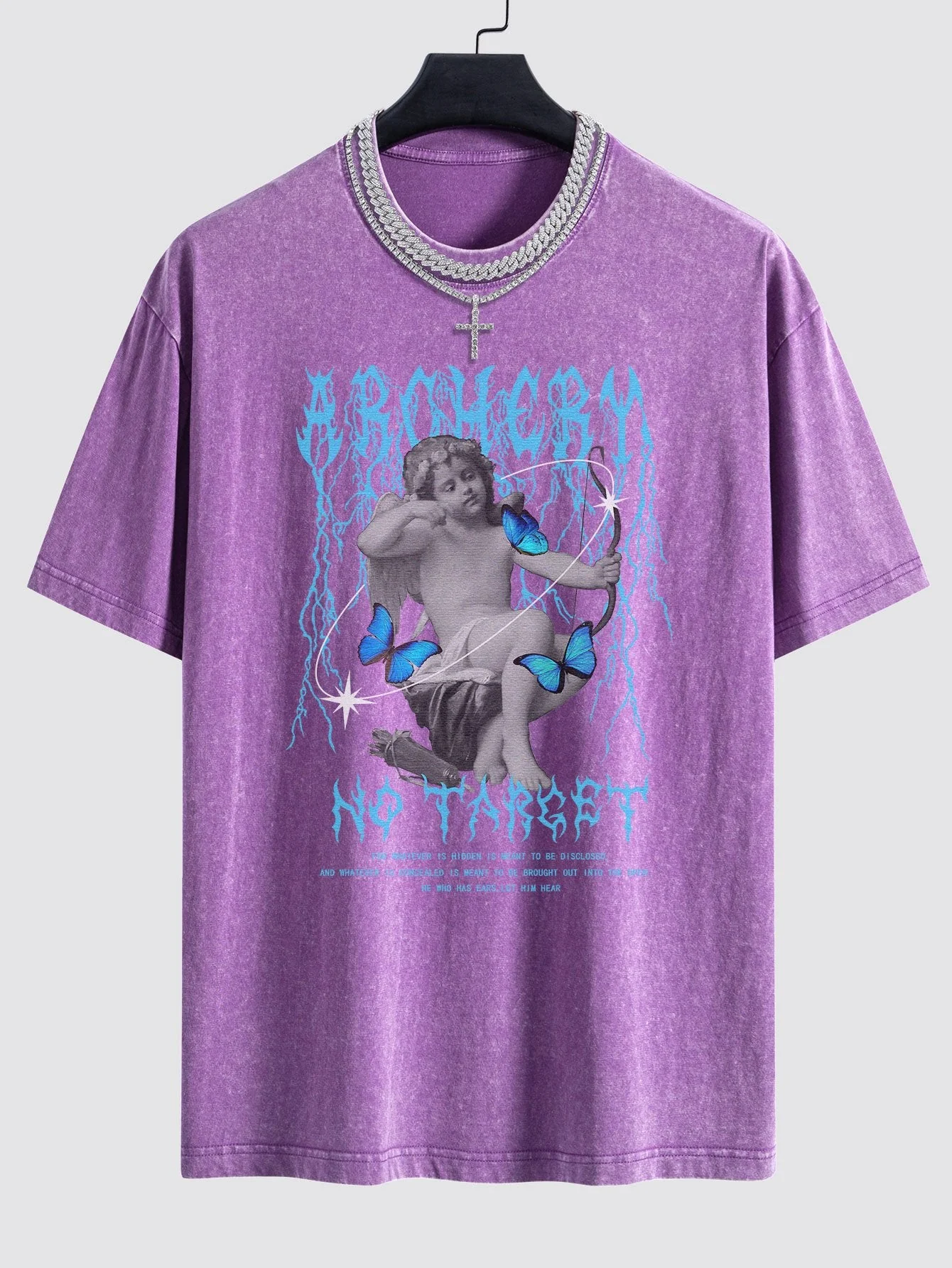 Isaac® | Character Slogan Print Washed Drop Shoulder Oversize T-Shirt - Image 9