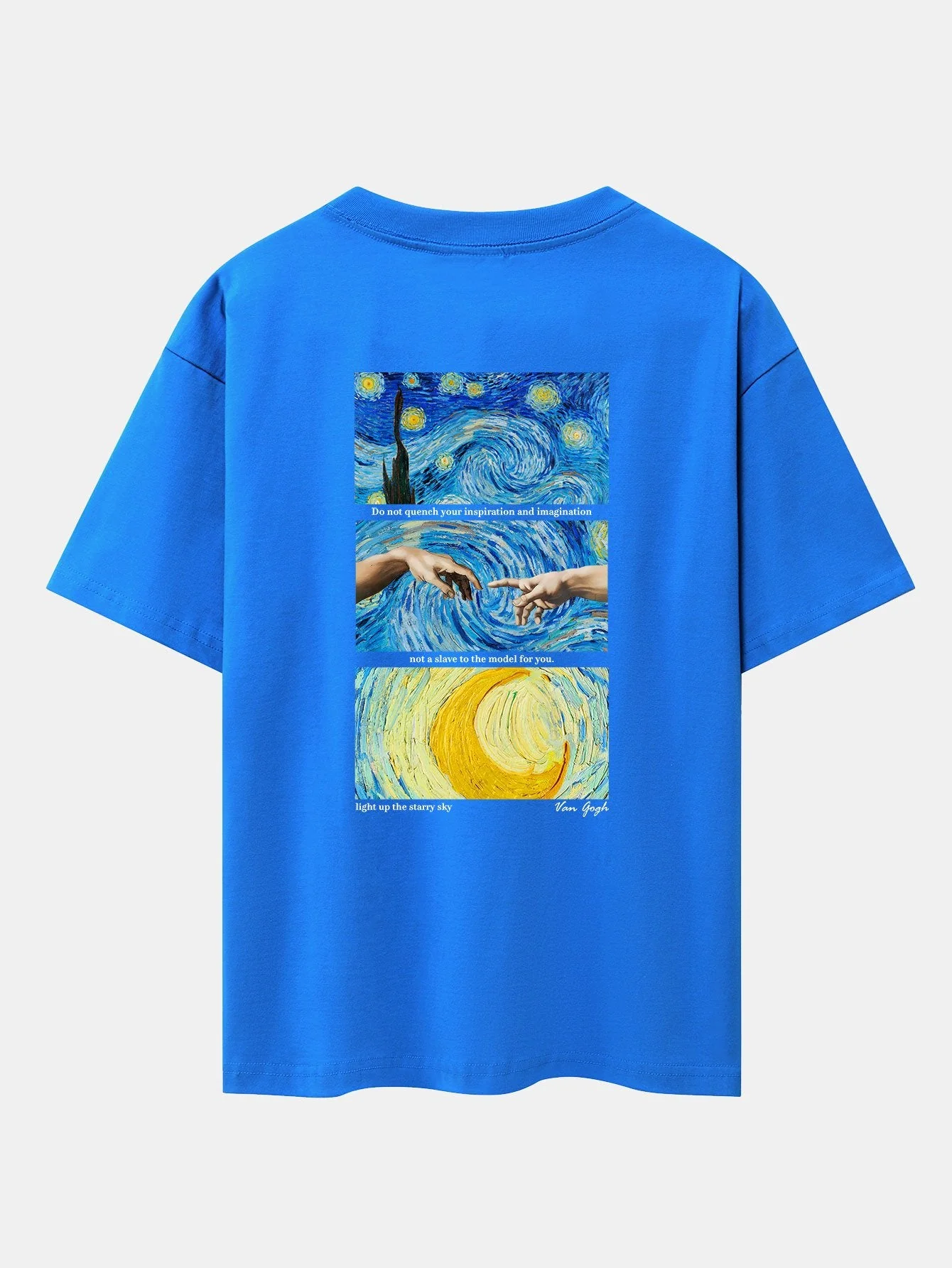 Isaac® | The Starry Night Back Print Drop Shoulder Oversize T-Shirt - Image 25