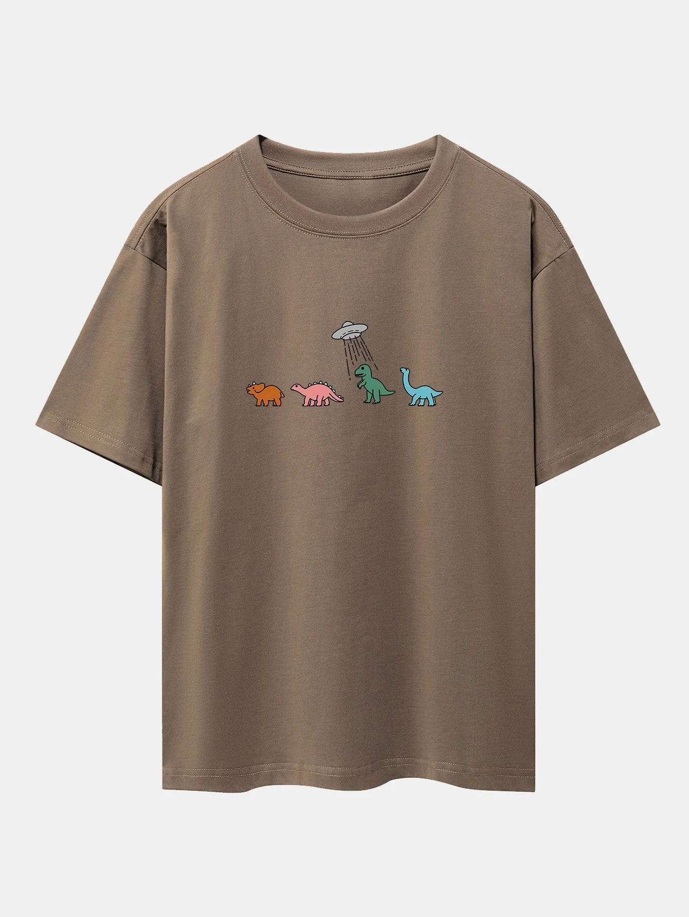 Isaiah® | Cartoon Dinosaur Print Heavy Weight Oversize T-Shirt - Image 7