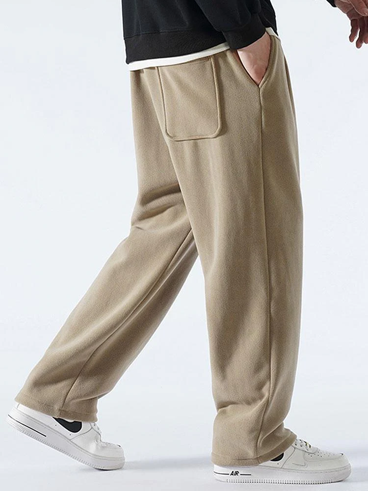 Isaías® | Polar Fleece Loose Fit Straight Leg Pants - Image 3