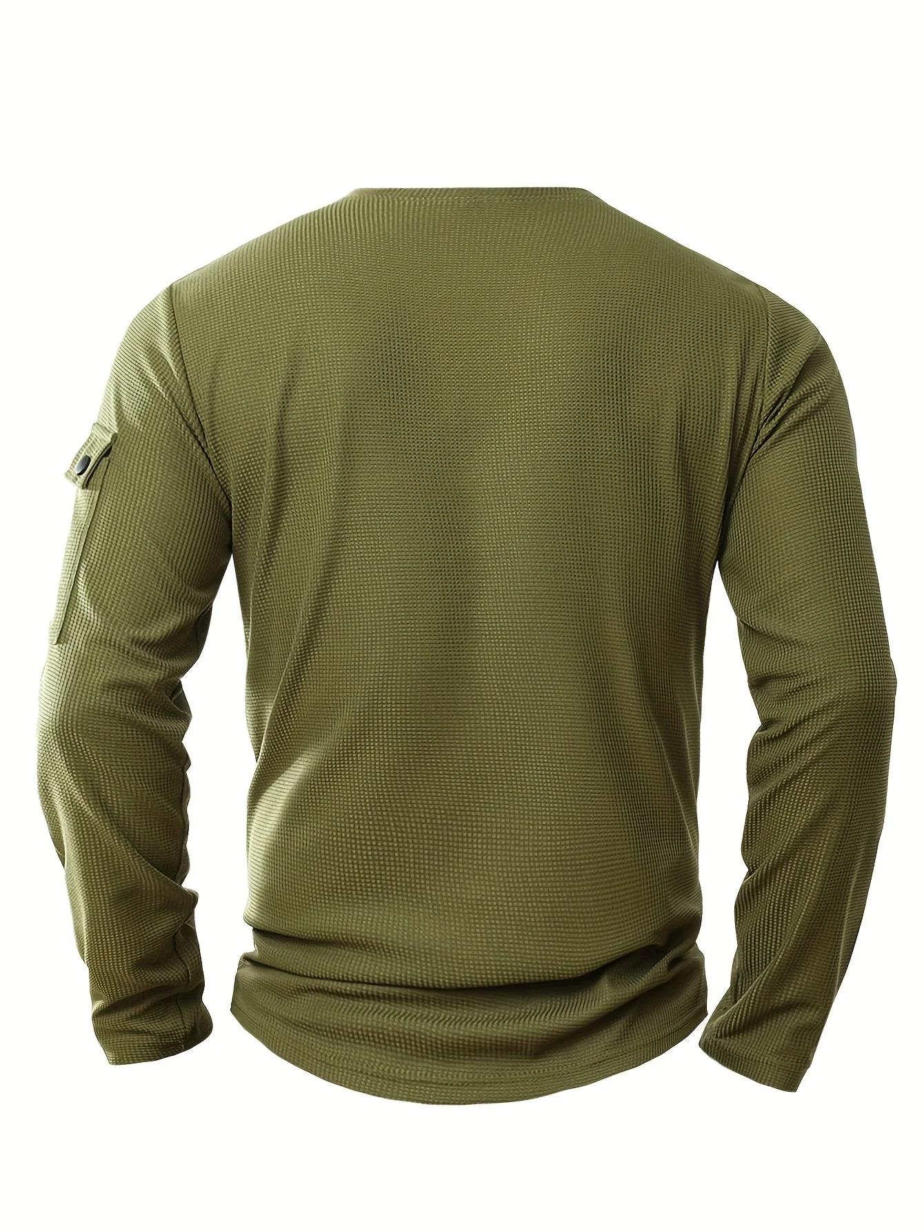 Isiah | Long-sleeved polo shirt with buttons and pocket - Image 13
