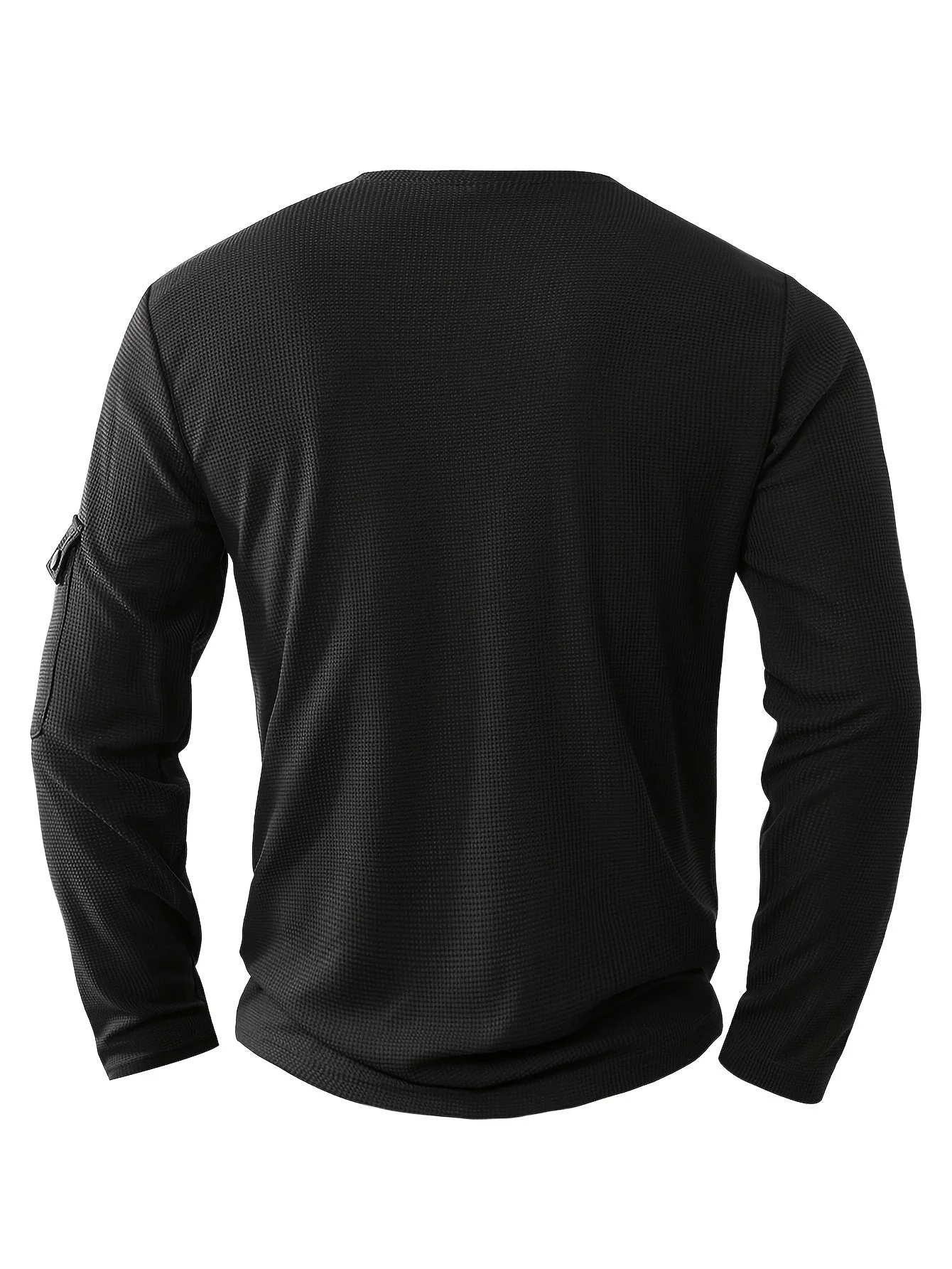 Isiah | Long-sleeved polo shirt with buttons and pocket - Image 14