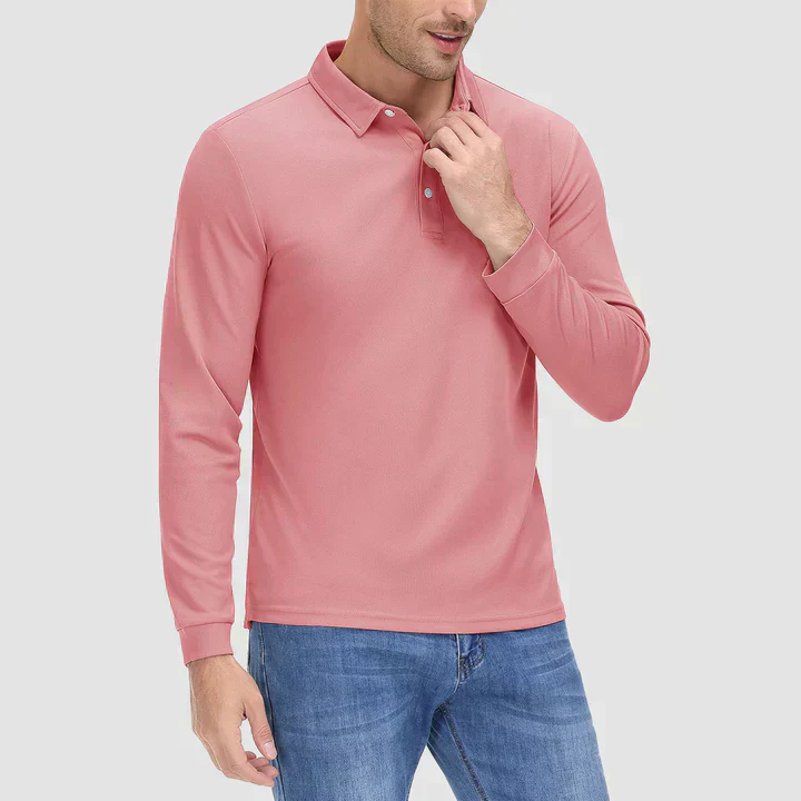 Isidoro® | Blue Golf Shirt For Men - Image 8