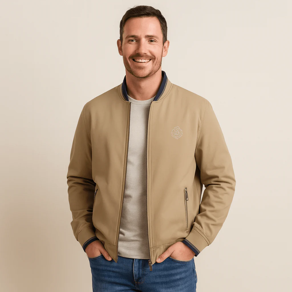 IsidoroĀ® | Menās Bomber Jacket with Zip Pockets