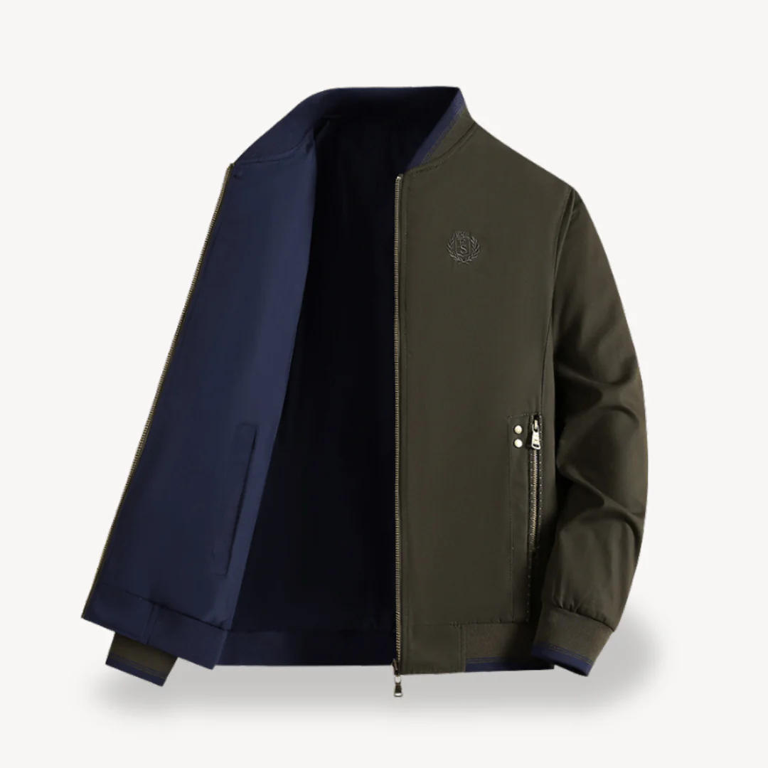 IsidoroĀ® | Menās Bomber Jacket with Zip Pockets - Image 11