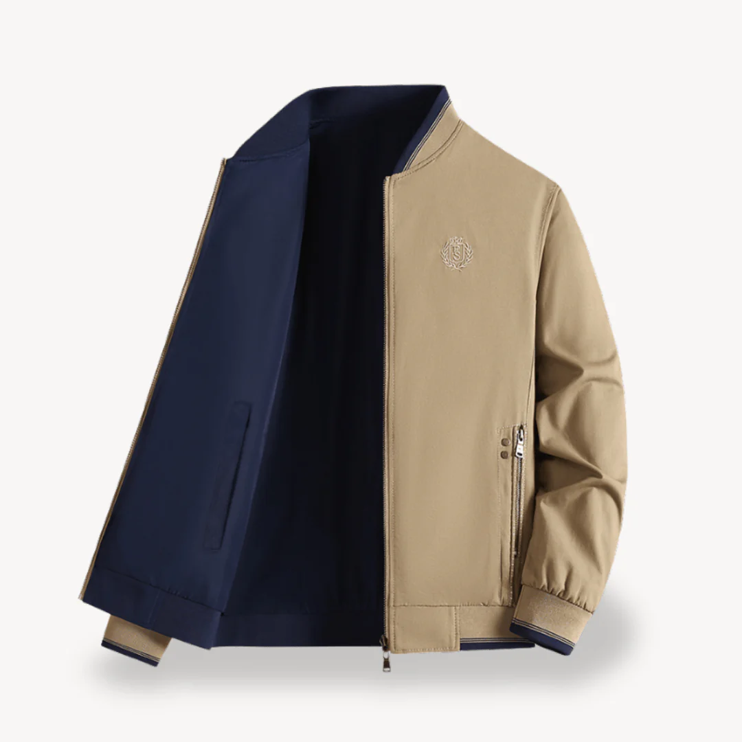 IsidoroĀ® | Menās Bomber Jacket with Zip Pockets - Image 3