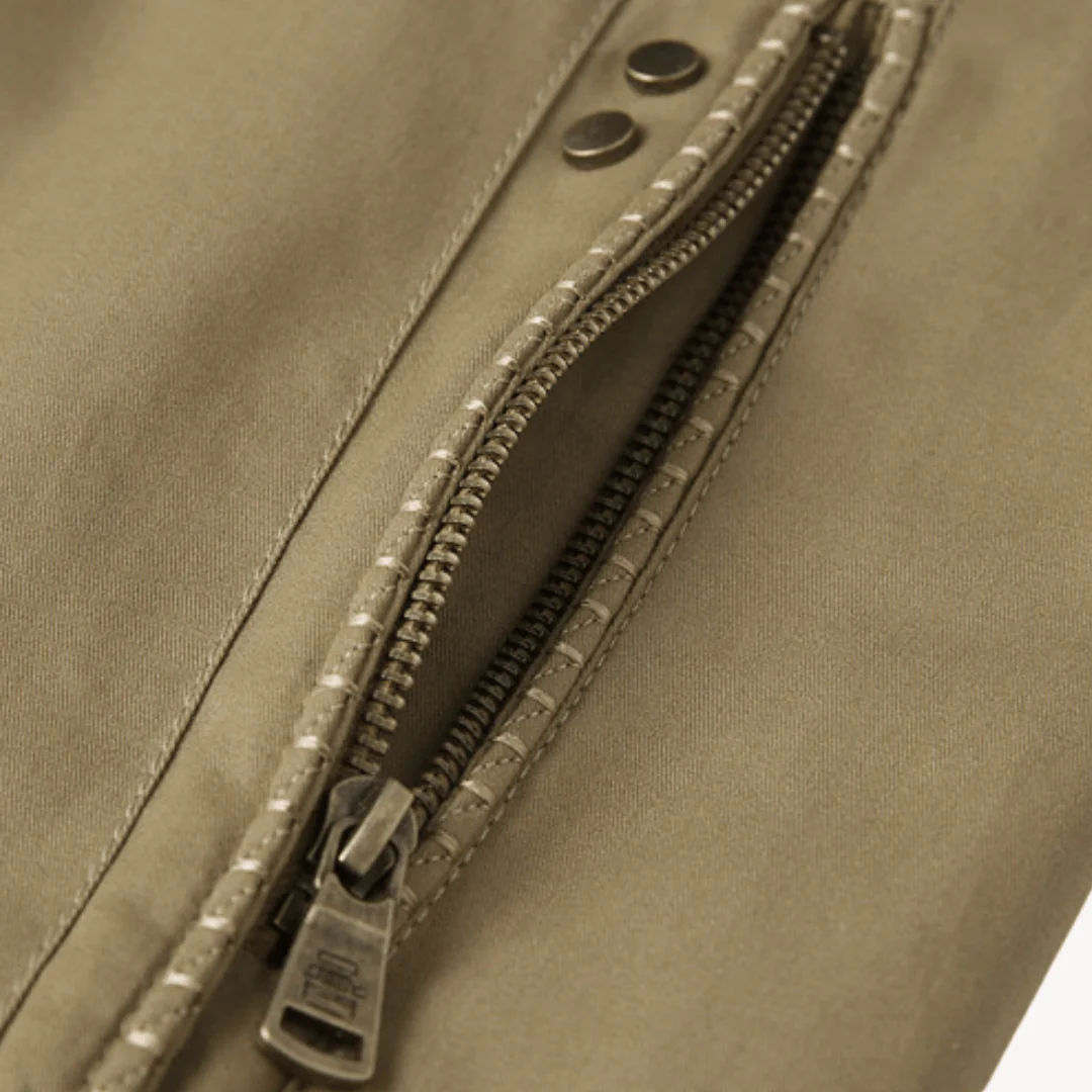 IsidoroĀ® | Menās Bomber Jacket with Zip Pockets - Image 5