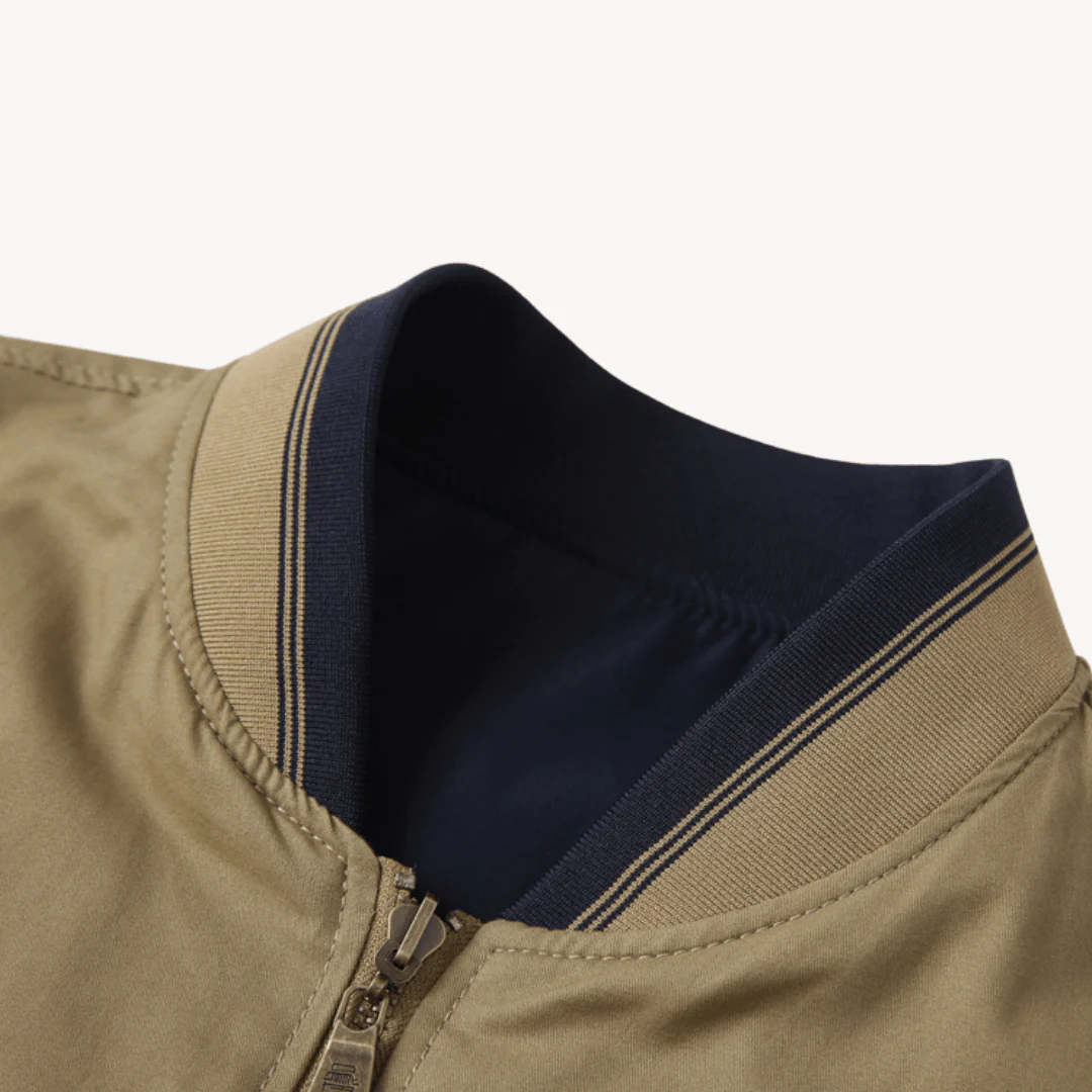 IsidoroĀ® | Menās Bomber Jacket with Zip Pockets - Image 6