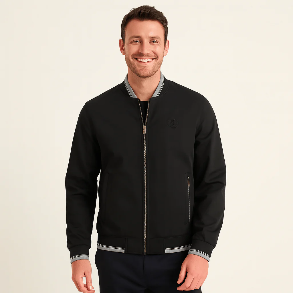IsidoroĀ® | Menās Bomber Jacket with Zip Pockets - Image 9