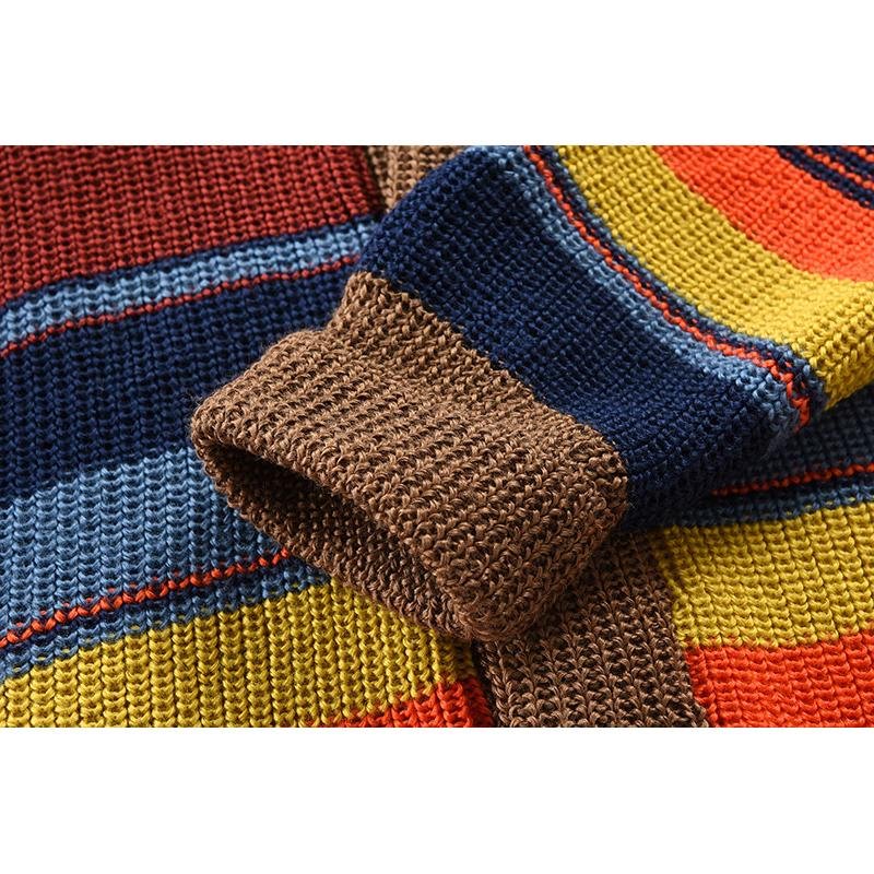 Isis | Stylish colorblock cardigan with lapel collar - Image 6