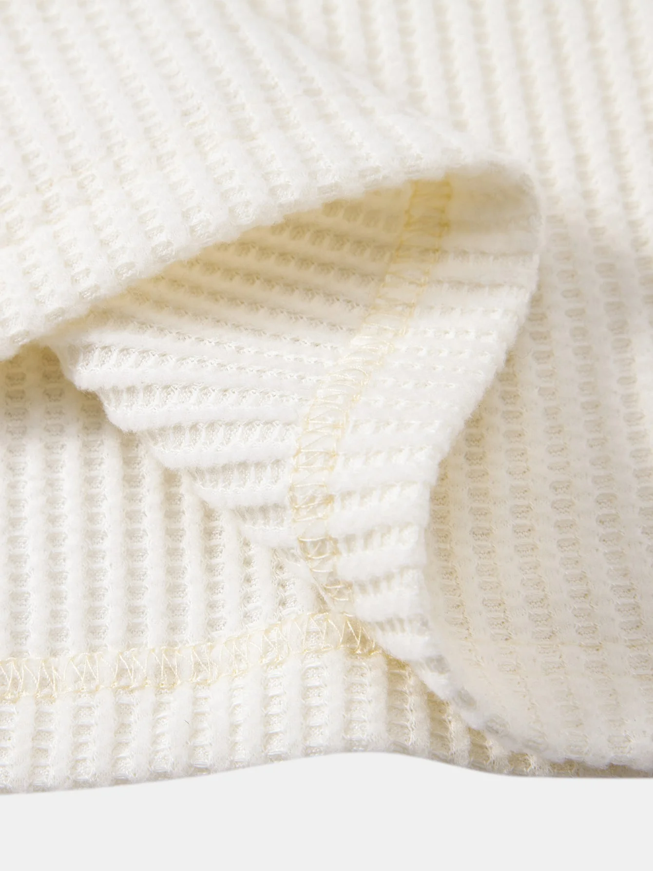 Ismael® | Long Sleeve Waffle Mock Neck T-Shirt - Image 2