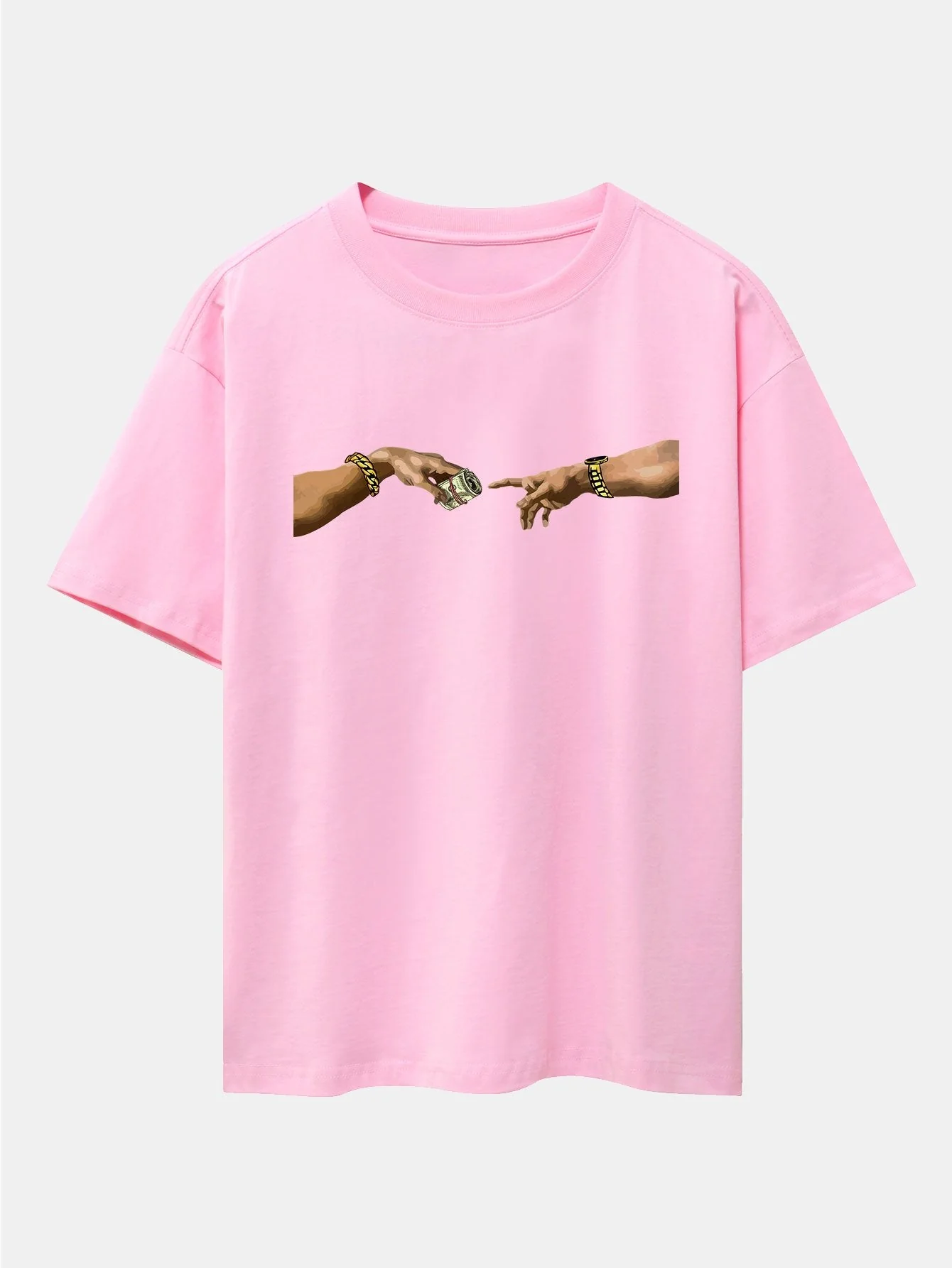 Israel® | Cash Hand Print Drop Shoulder Oversize T-Shirt - Image 9