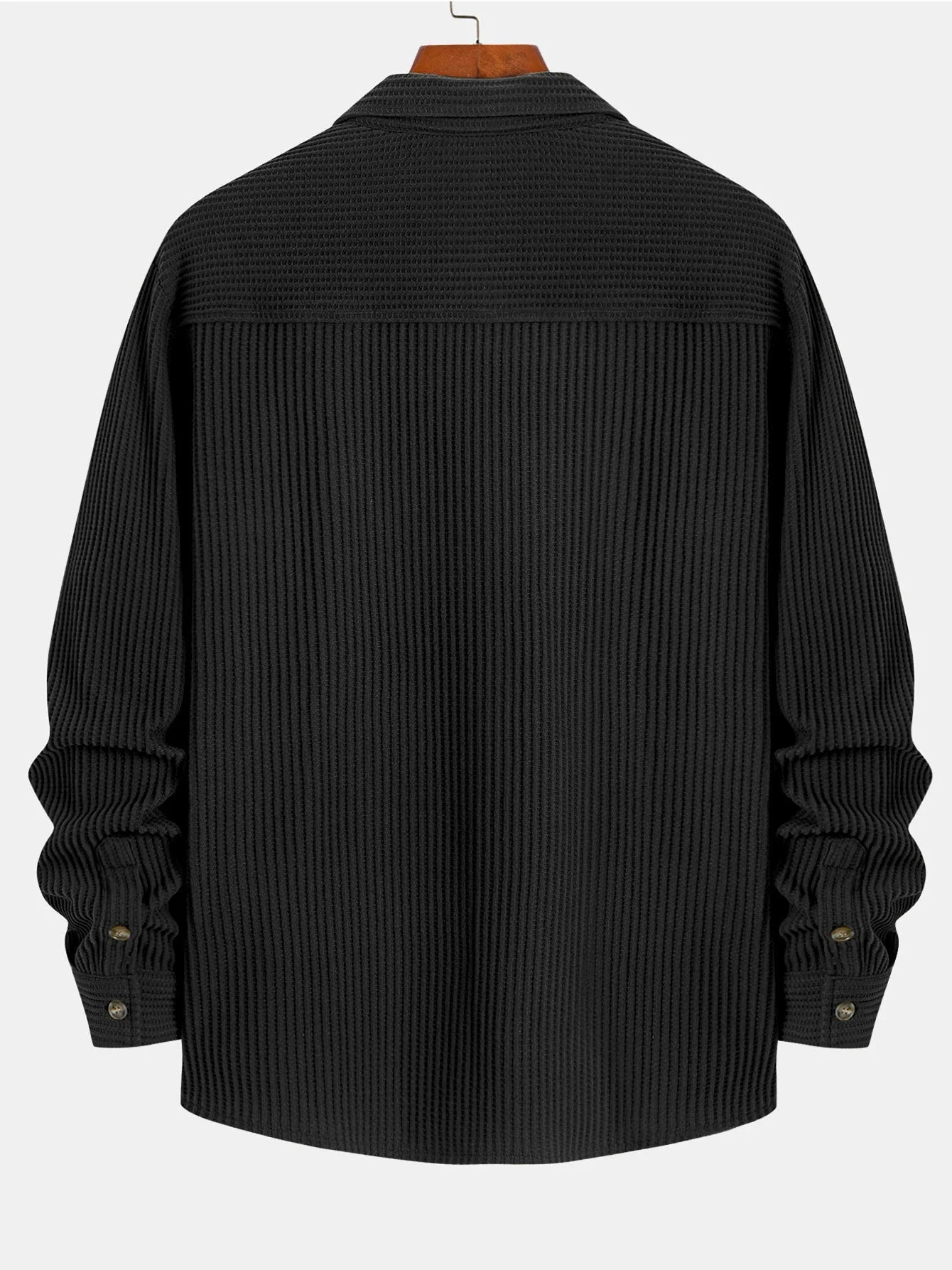 Israel® | Long Sleeved Waffle Button Up Shirt - Image 6